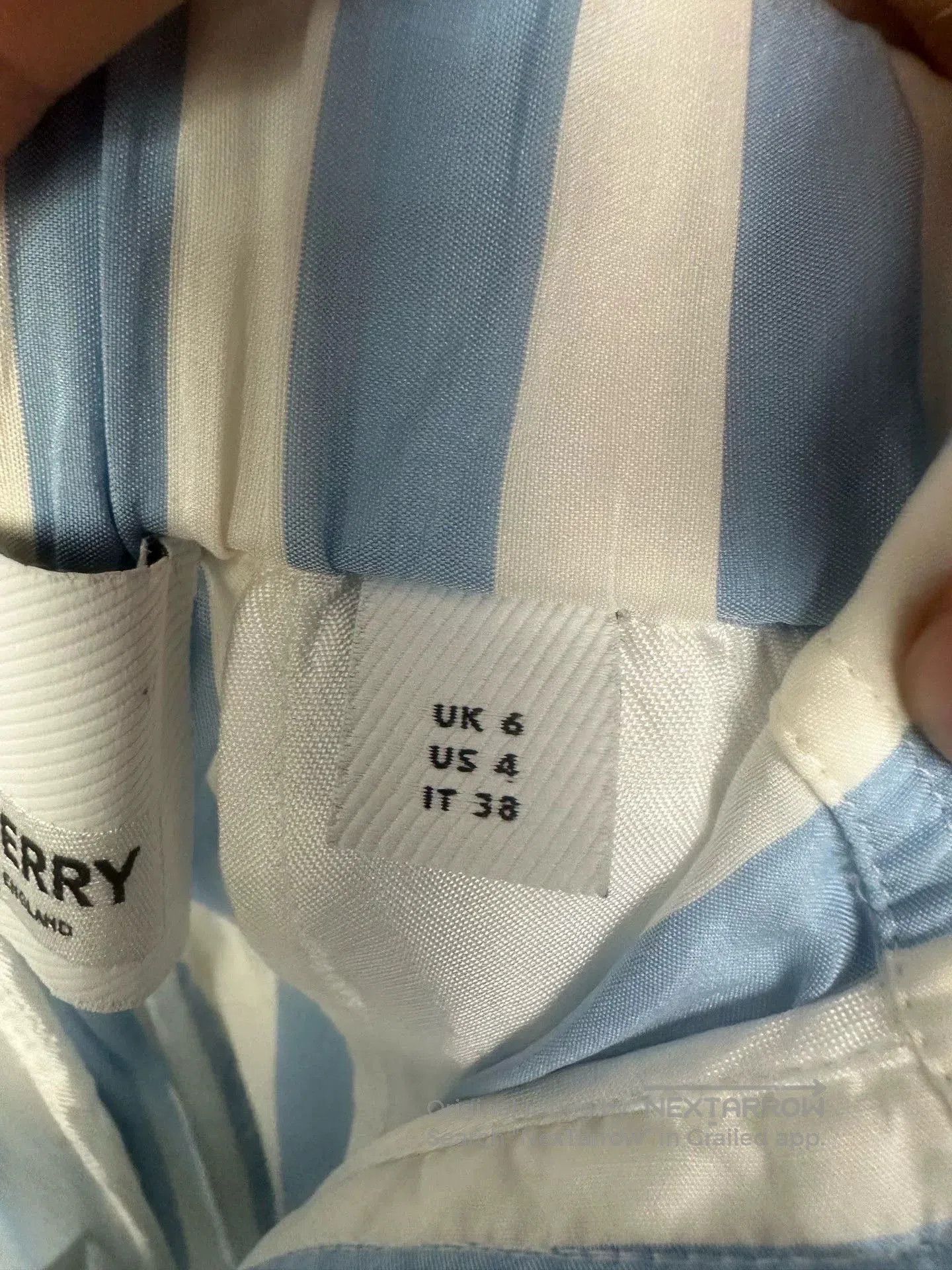 Burberry Burberry Classic Stripe Silk Wide. Size 37" - 7 Thumbnail
