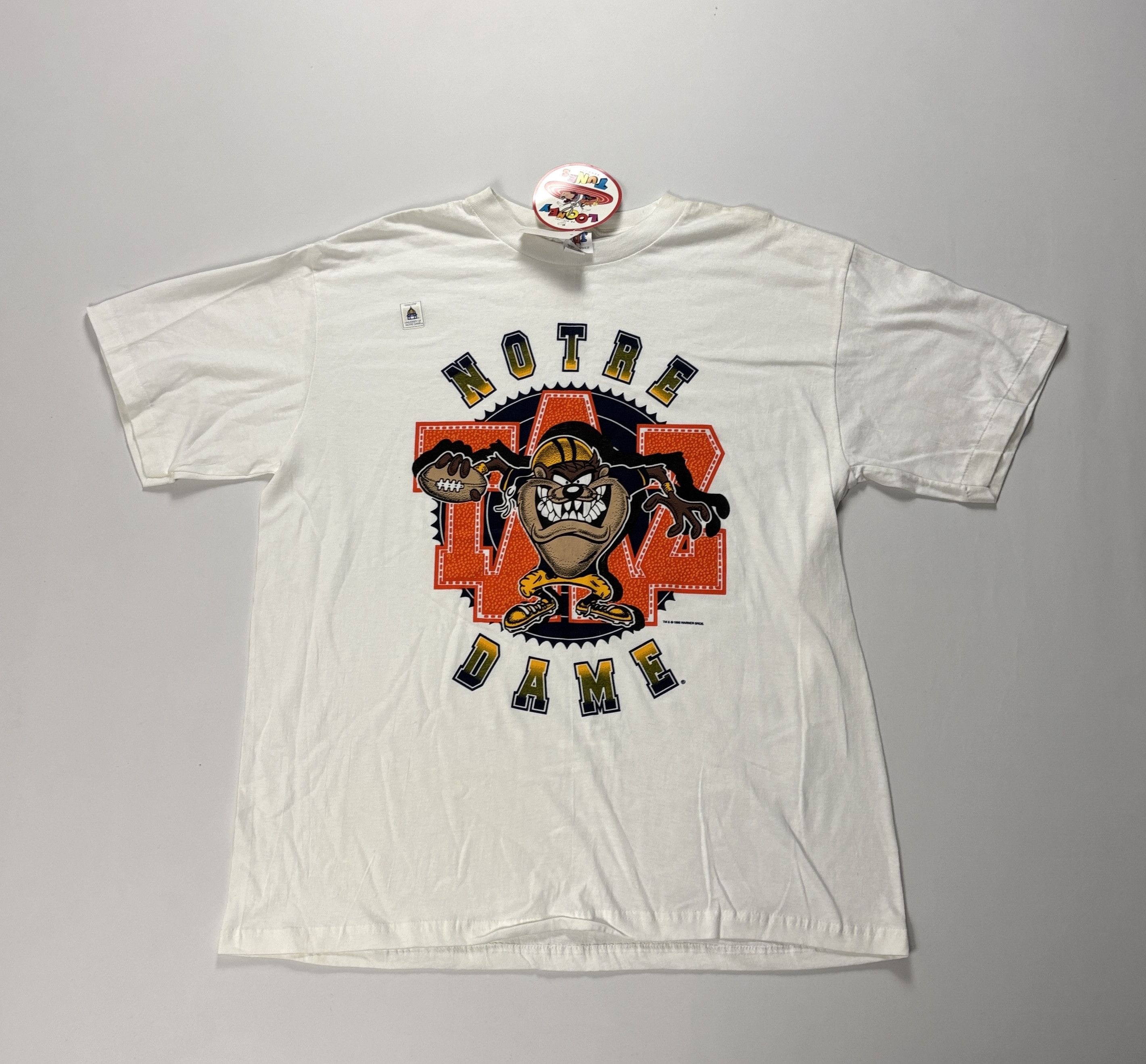 Other Vintage University Notre Dame Taz Looney Tunes Shirt NWT Size US XL / EU 56 / 4 - 1 Thumbnail