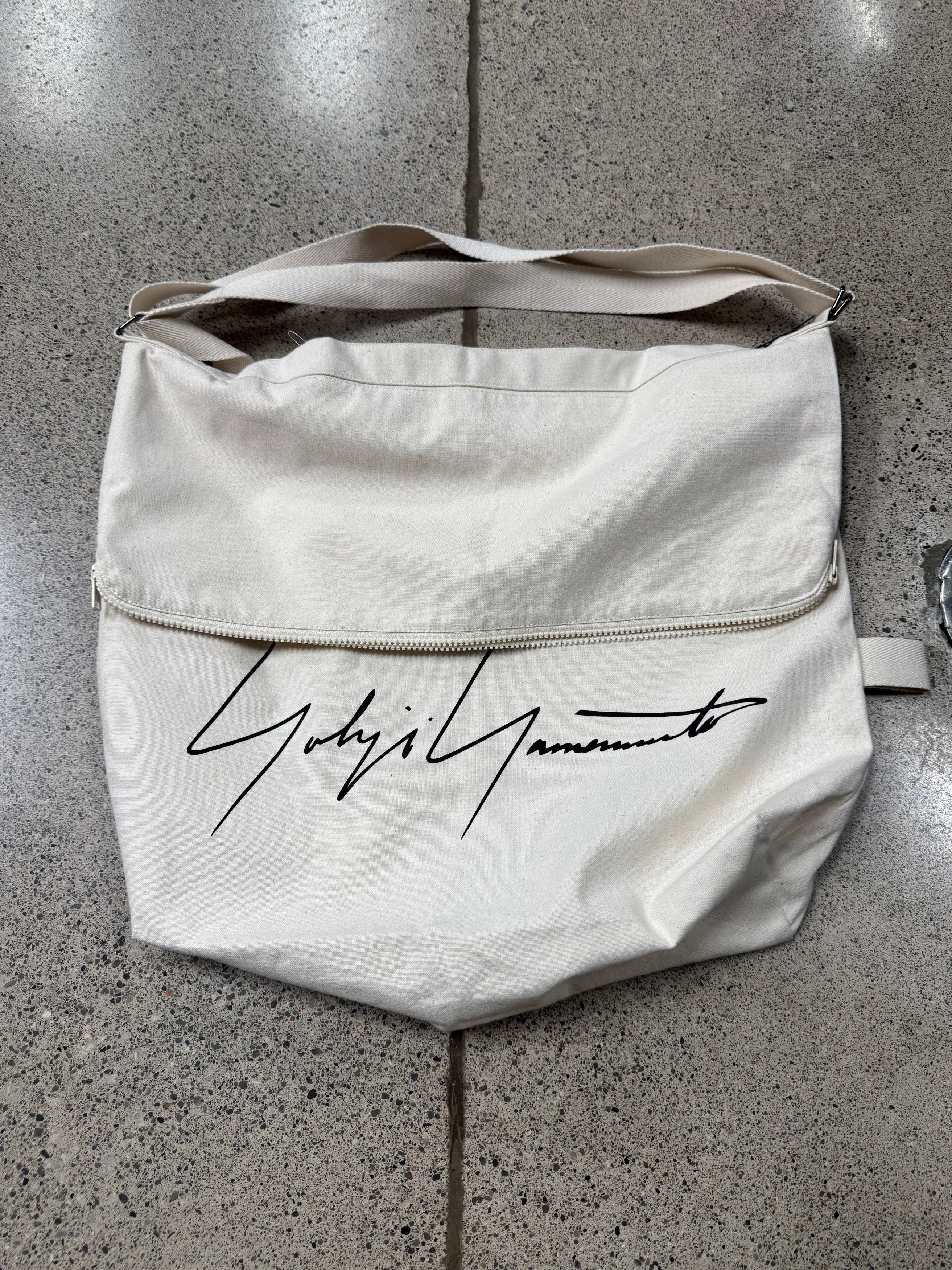 Yohji Yamamoto Canvas Messenger Sling Bag