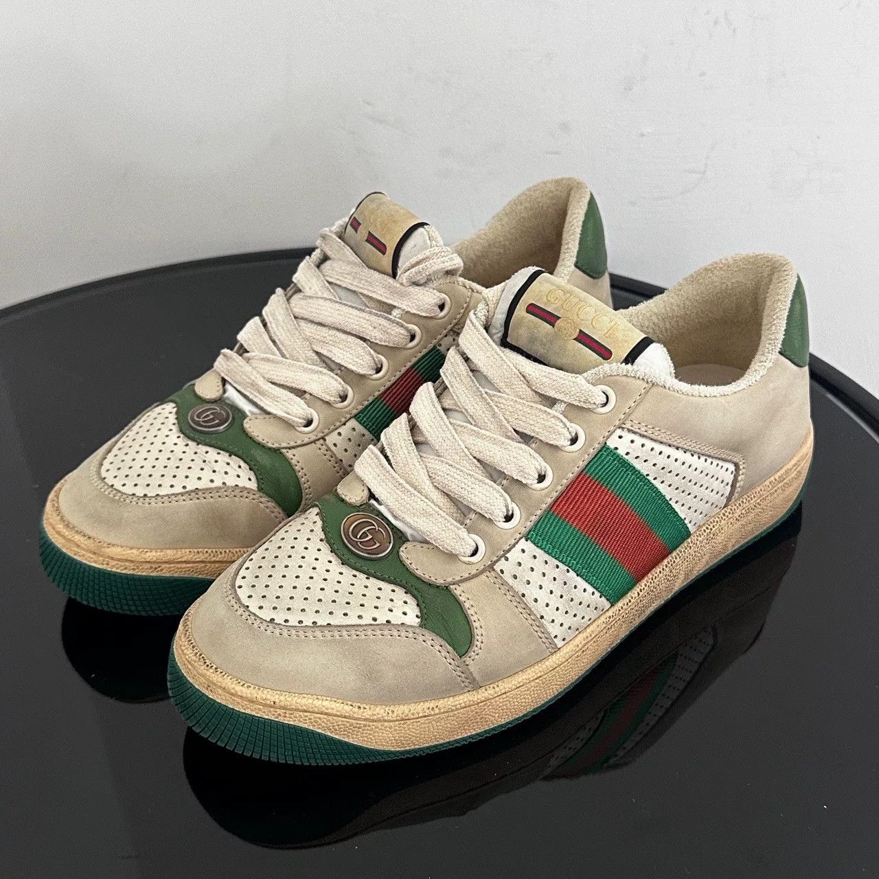 Gucci Gucci Distressed Multi Lowtop Sneakers us_6-5 Women Size US 6.5 / IT 36.5 - 1 Thumbnail