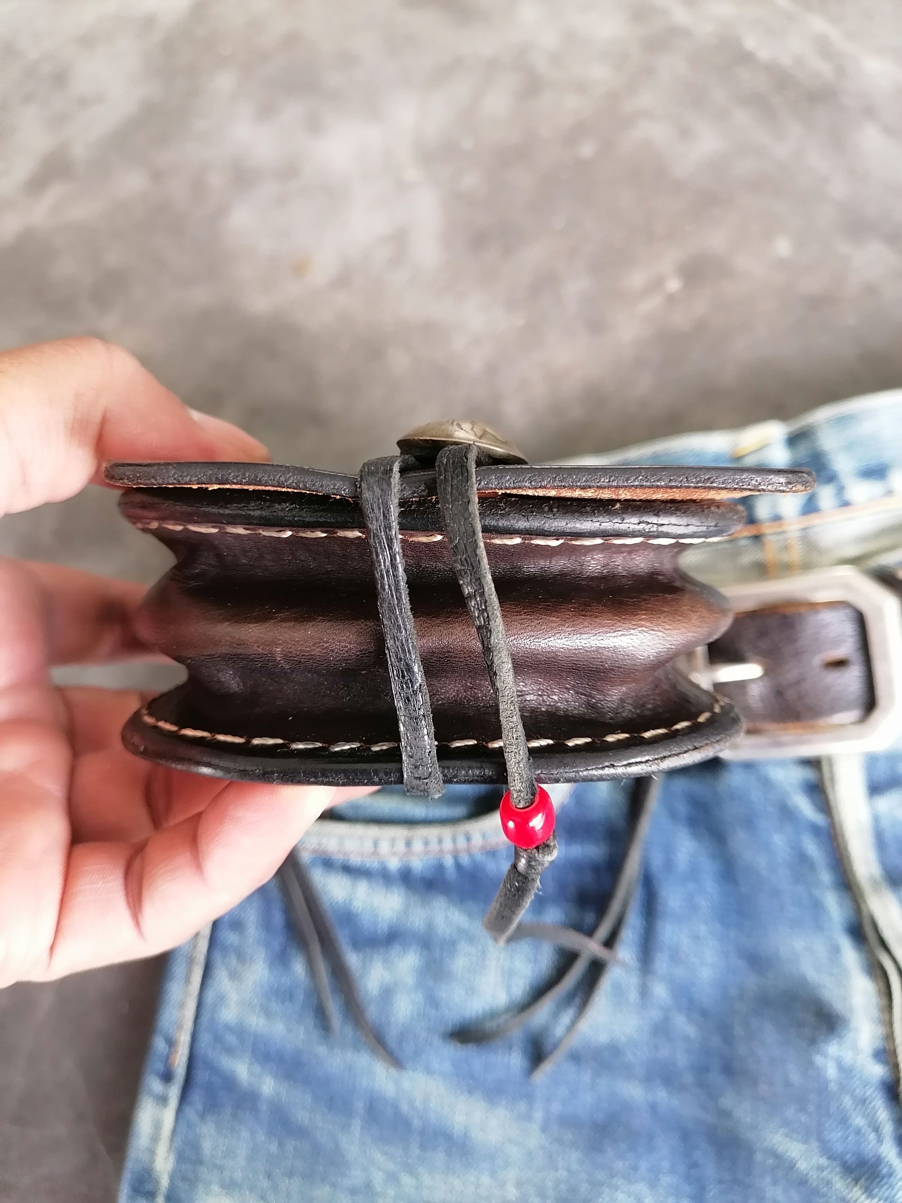Genuine Leather × Japanese Brand × Redmoon Dakota P&C Leather Works Medicine / Belt Bag Size ONE SIZE - 9 Thumbnail