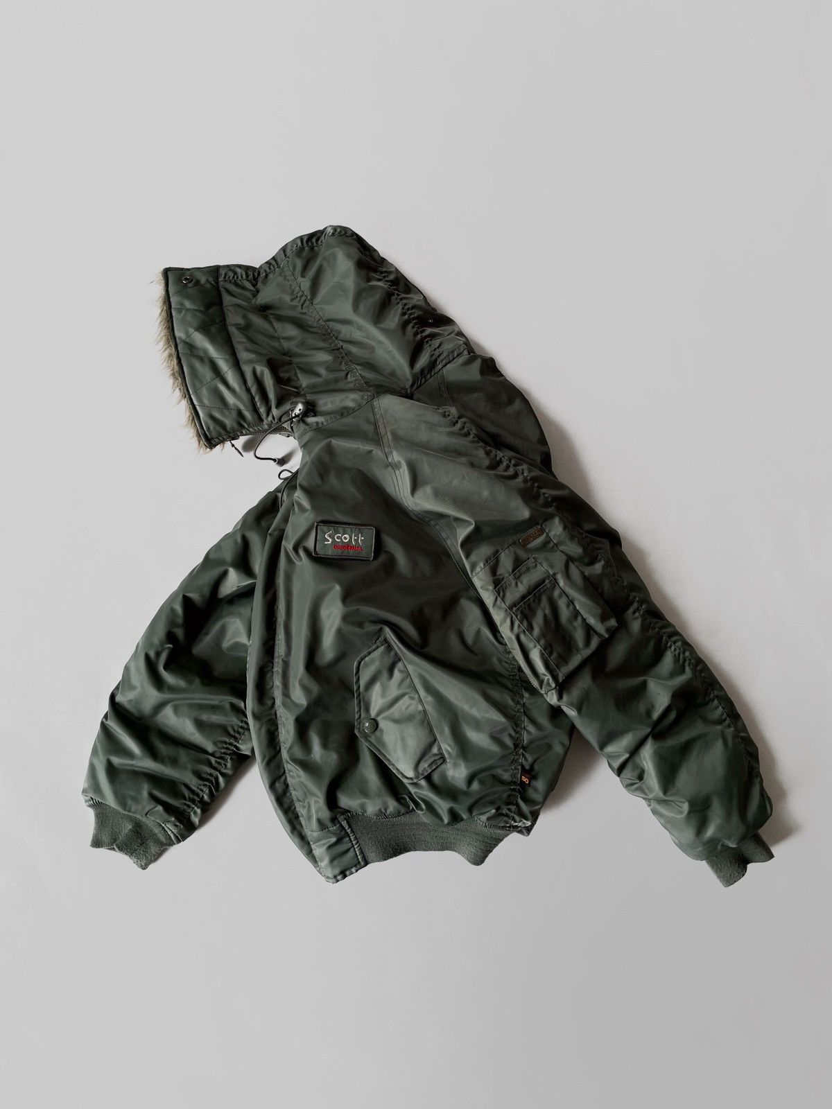Vintage Vintage Scott fly bomber jacket Y2K Japanese style Size M / US 6-8 / IT 42-44 - 1 Thumbnail