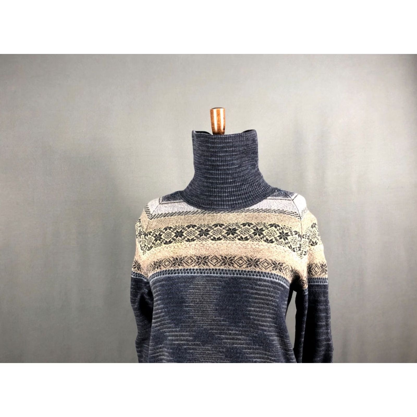 Missoni Missoni Sweater Wool Blue Roll Neck Women's Size 50 Patterned Ribbed Neck Long Sleeve Pullover Striped Knit Vintage No Size XL / US 12-14 / IT 48-50 - 6 Thumbnail