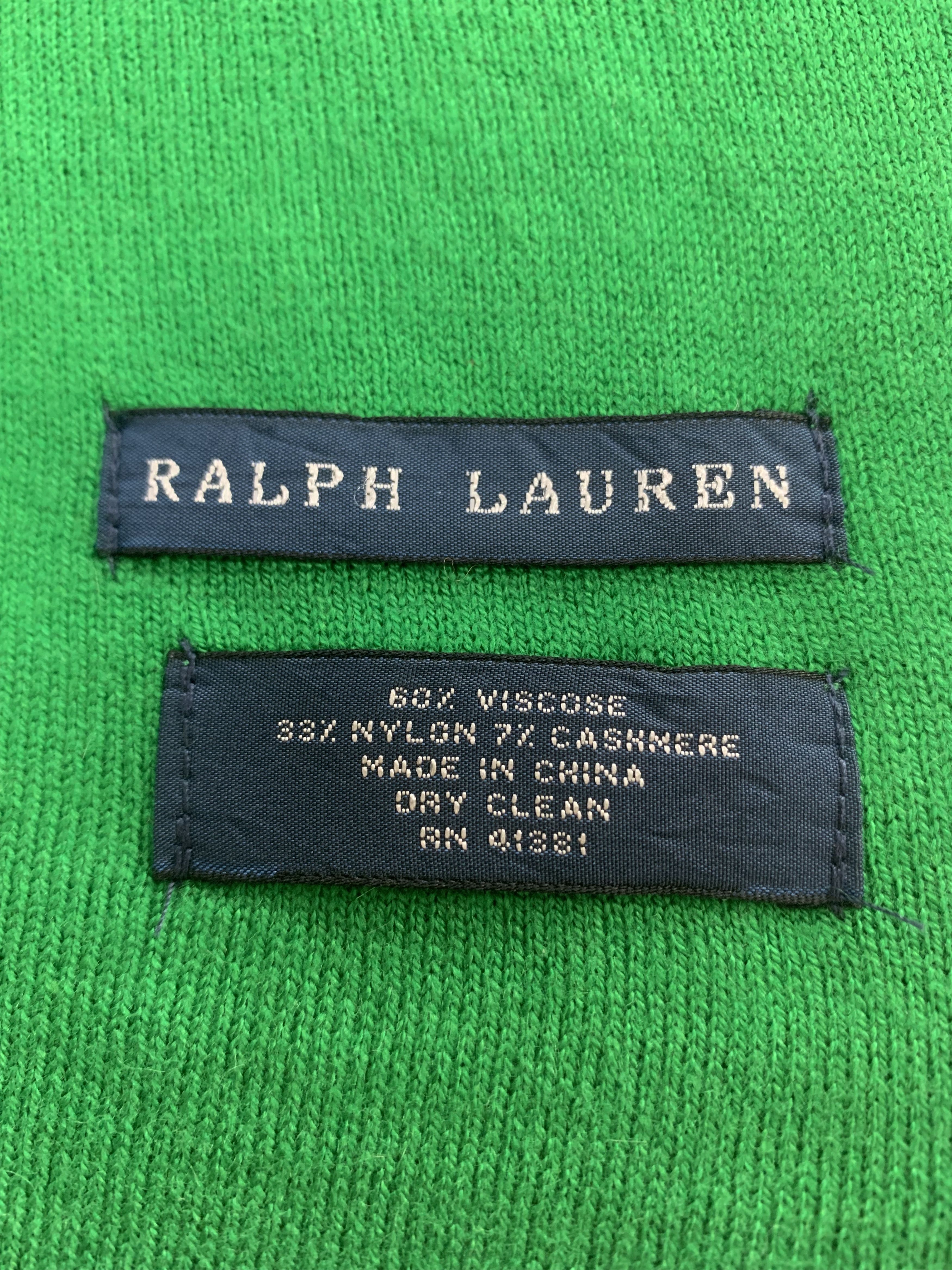 Ralph Lauren Ralph Lauren Scarf Cashmere Muffler Neck Wrap BL3127 Size ONE SIZE - 4 Thumbnail