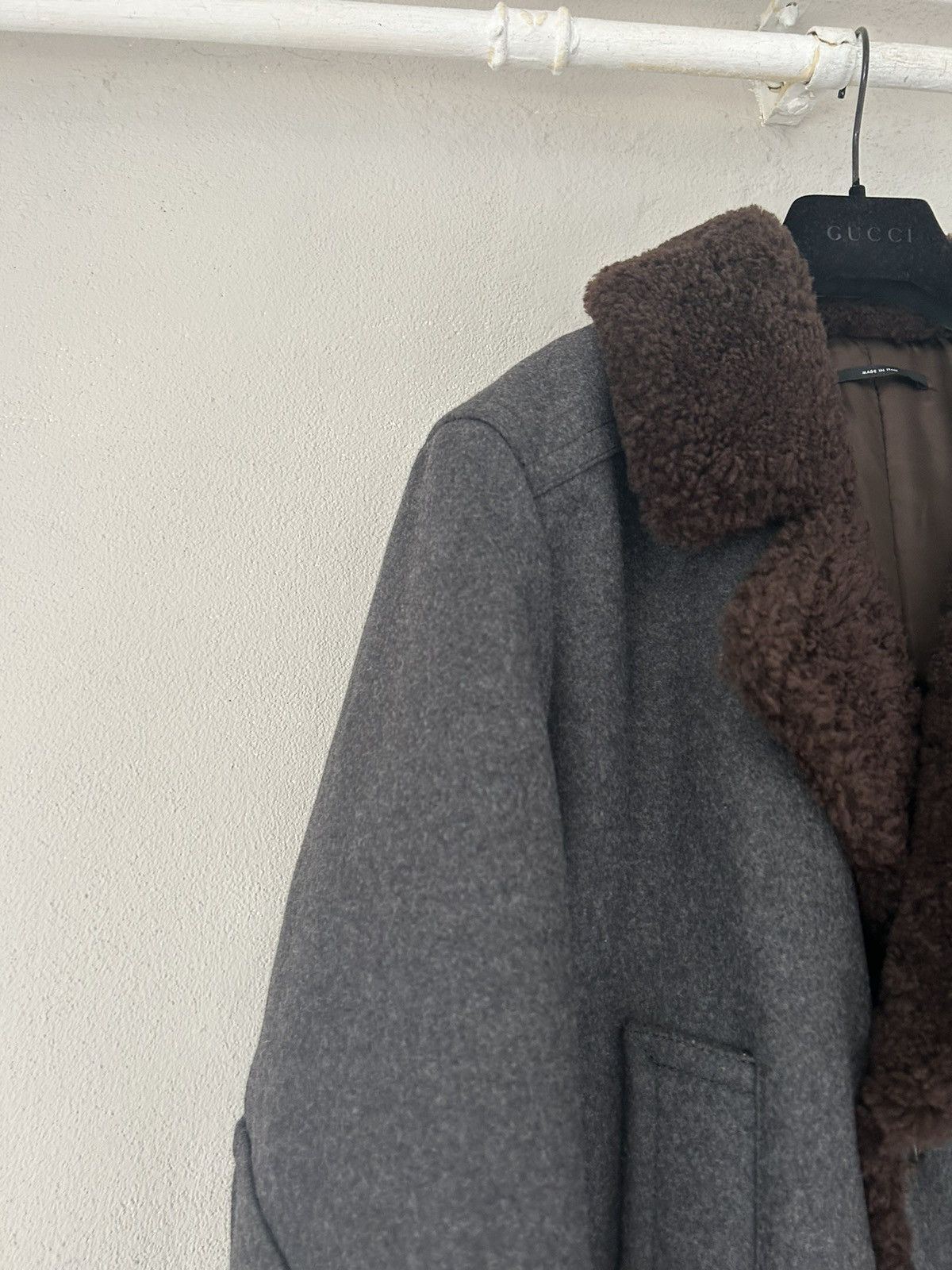 Gucci Gucci Shearling Wool Coat Size US L / EU 52-54 / 3 - 7 Thumbnail