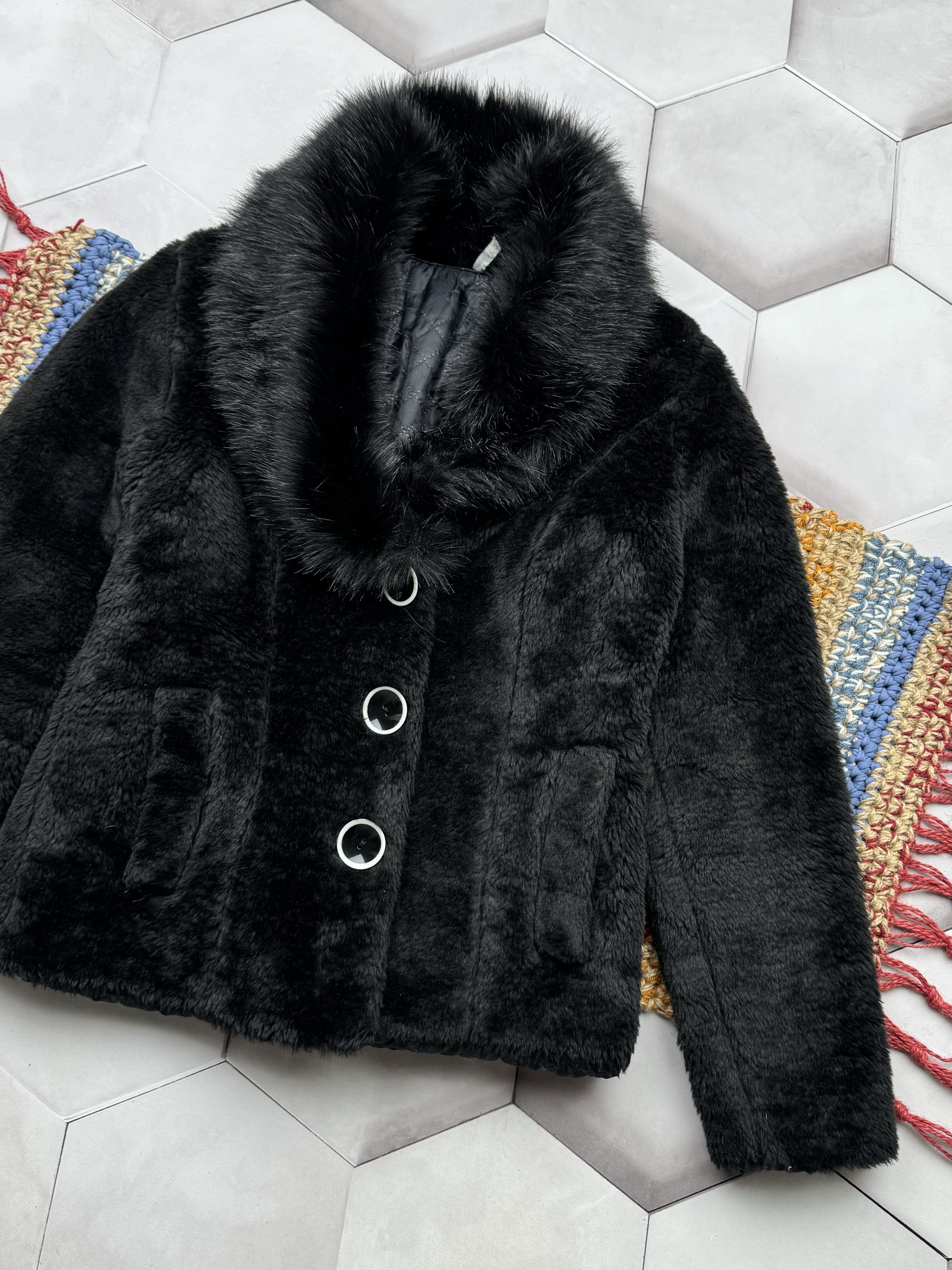 Japanese Brand Vintage Faux Fur Coat (E4) Size S / US 4 / IT 40 - 3 Thumbnail