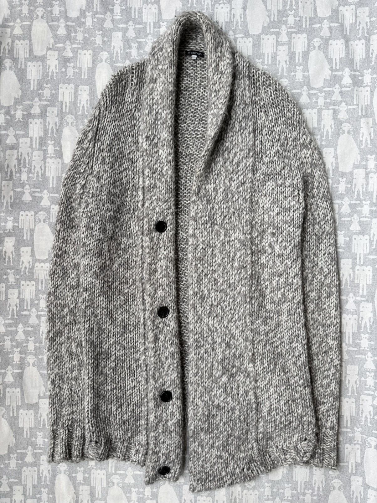 Ann Demeulemeester 2010's Opened Long Cardigan Sweater