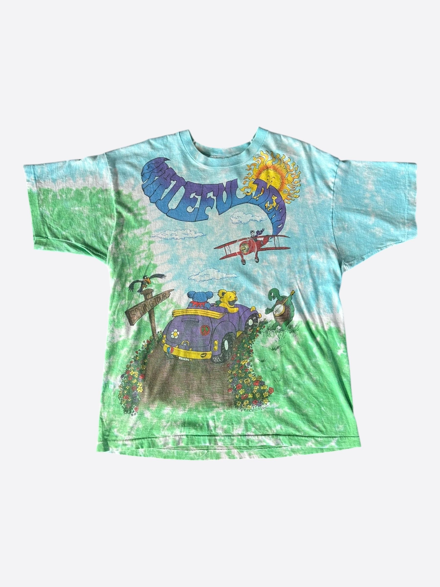 Vintage Vintage Tie-Dye Grateful Dead Spring Tour T-Shirt Size US XL / EU 56 / 4 - 1 Thumbnail