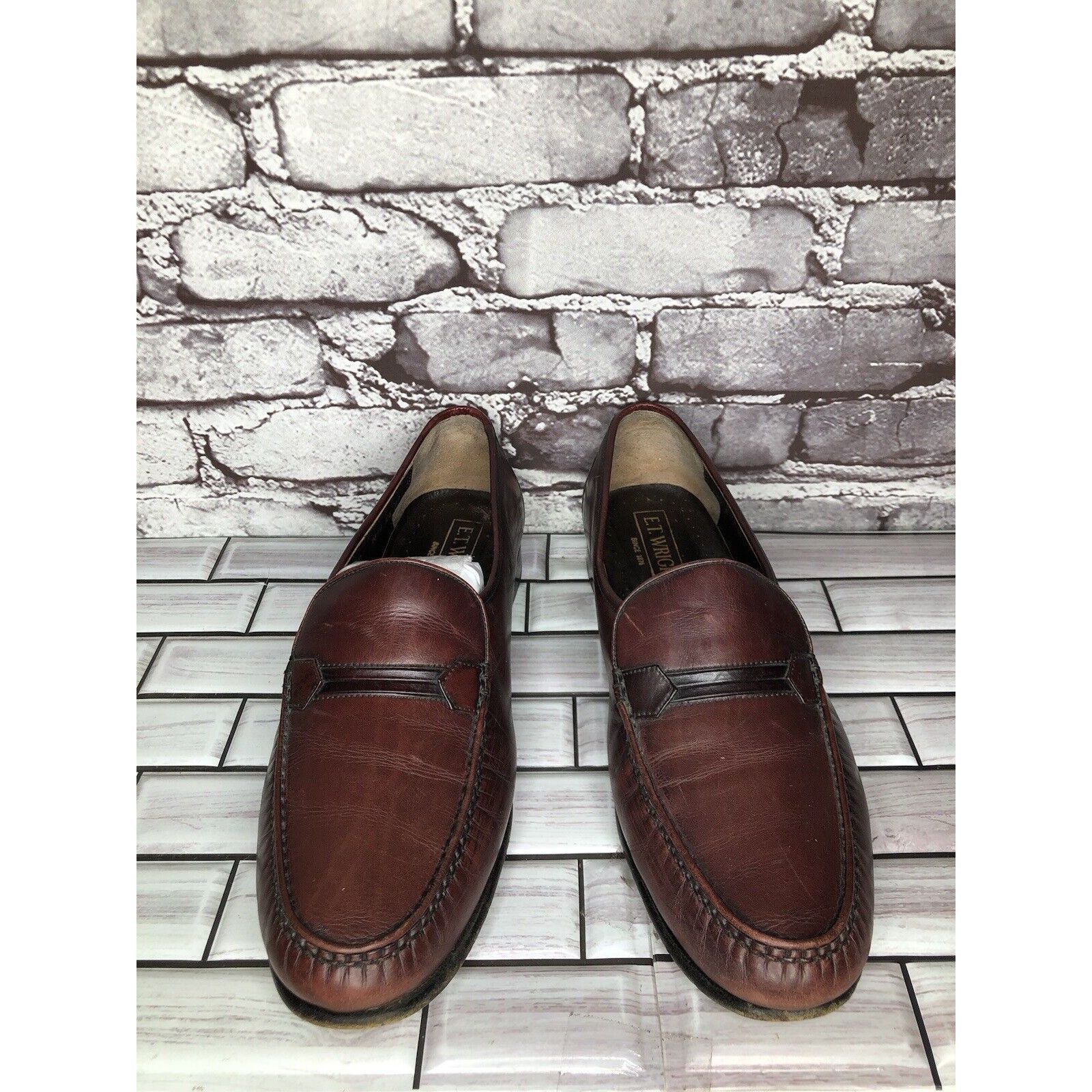E.T. Wright E.T. Wright 1876 Brown Leather Loafers Slip On Dress Shoes M Size US 10.5 / EU 43-44 - 6 Thumbnail
