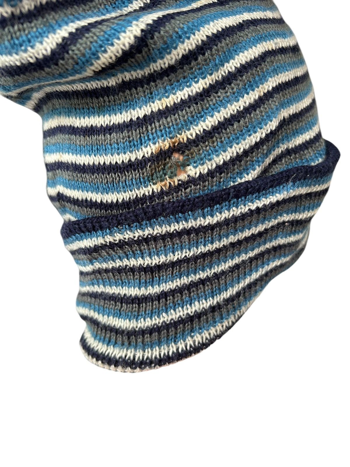 Japanese Brand × Kapital × Vintage Stripe Vintage Japanese Beanie Hats Distressed Size ONE SIZE - 6 Thumbnail