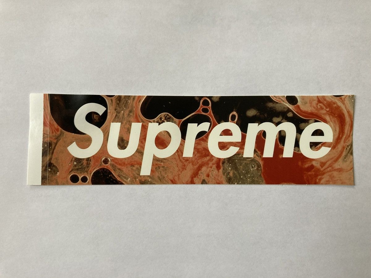 Supreme FW18 Supreme Blood & Semen Andres Serrano Box Logo Sticker Size ONE SIZE - 1 Preview
