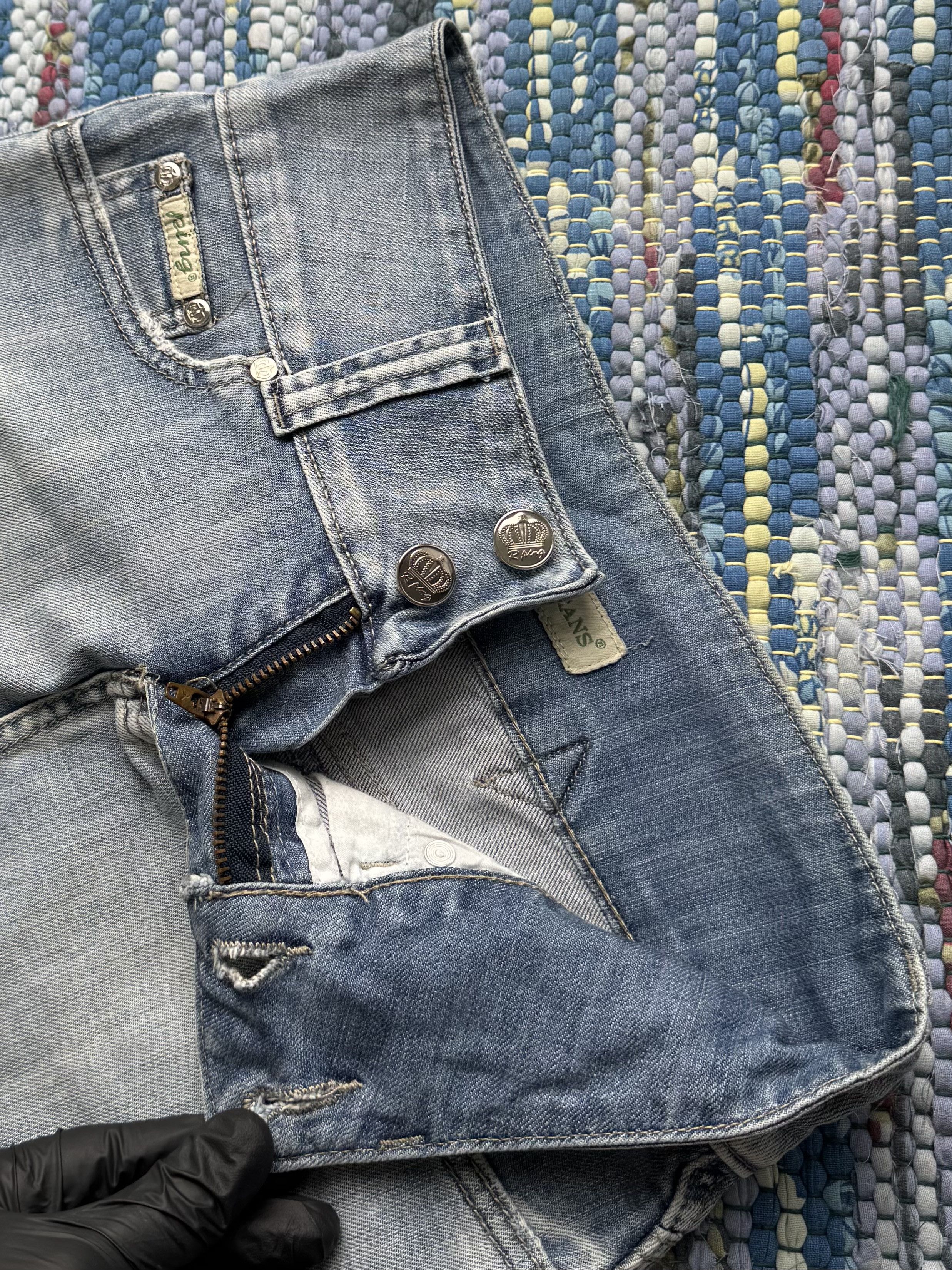 Vintage Vintage Denim Skirt With Belt At The Back A8D15(V8) Size 25" / US 0 / IT 36 - 5 Thumbnail