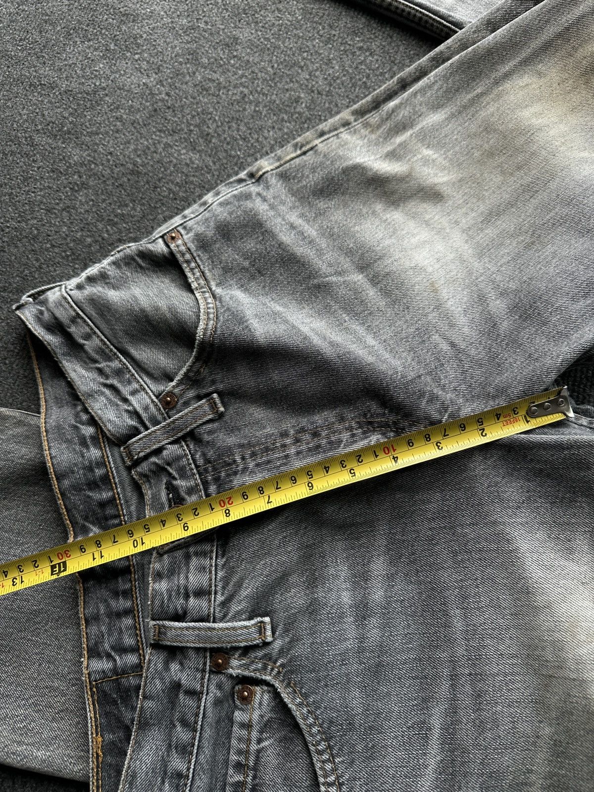 Levi's 🚨 VNTG LEVI’S 507 DISSTRESSED GRAY PAINTED WASHED Size US 29 - 24 Thumbnail