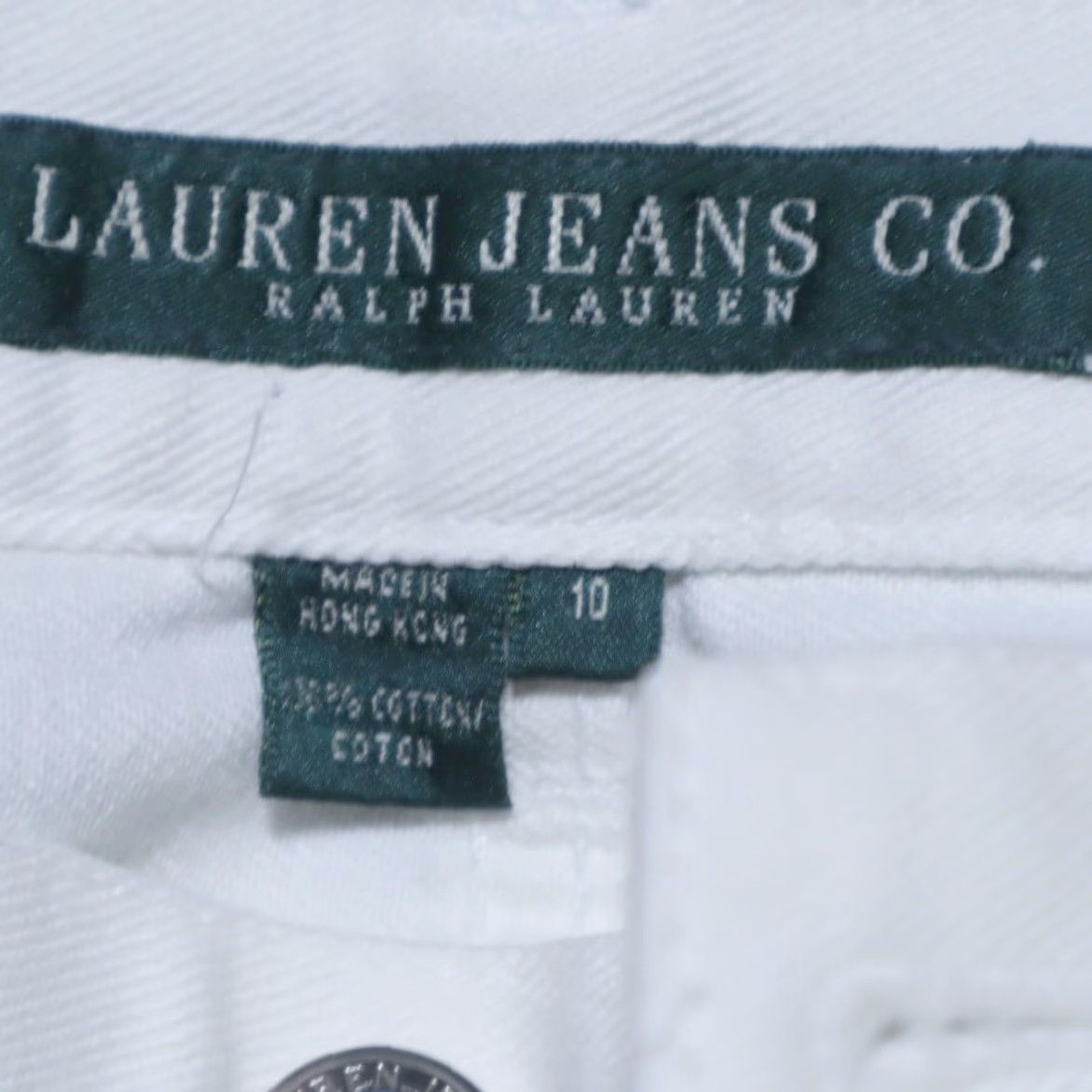Ralph Lauren Lauren Ralph Lauren Graphic Cotton Canvas Jeans White Women's 10 Size 32" / US 10 / IT 46 - 5 Thumbnail