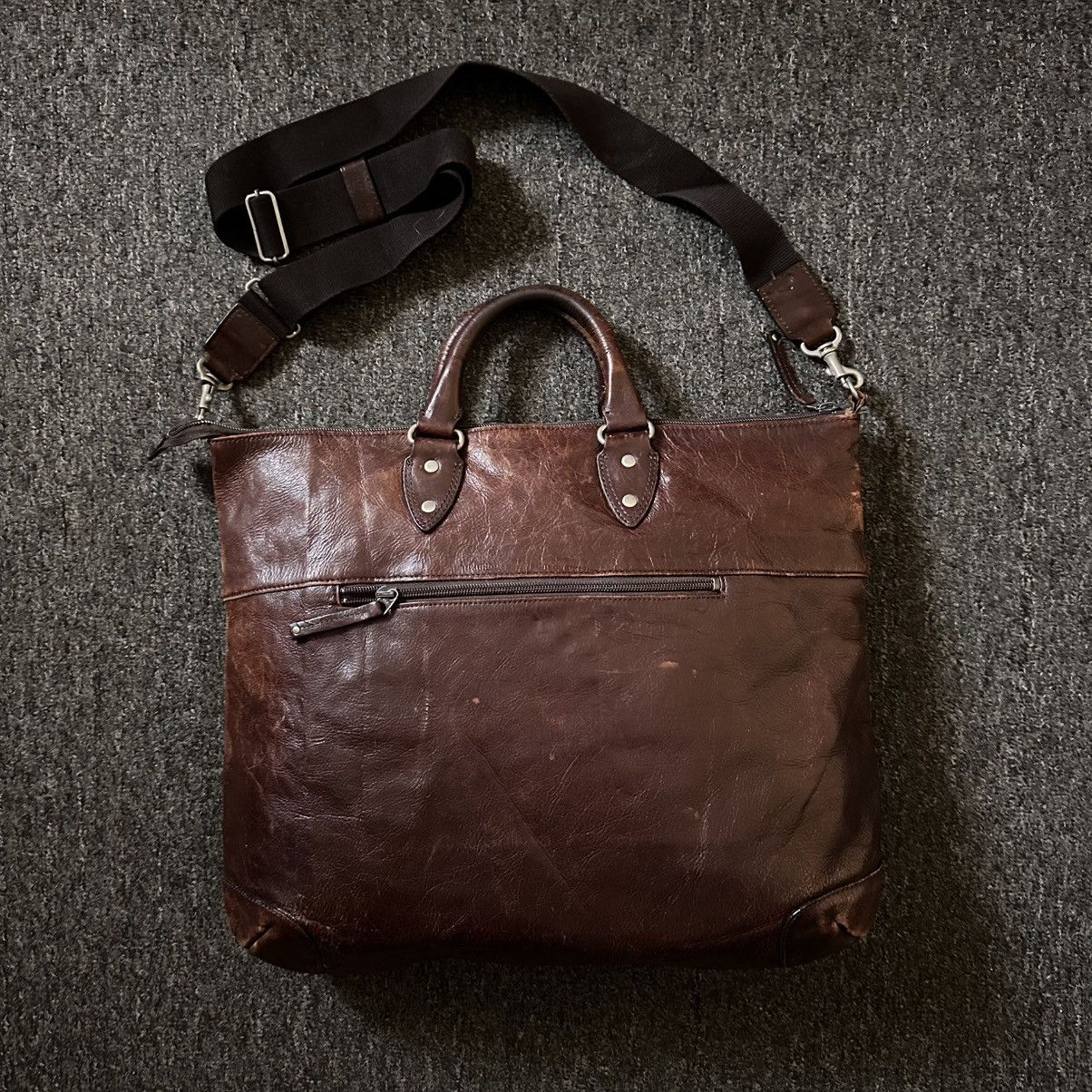 Japanese Brand ARTBERG JAPAN 2 WAY LEATHER BAG Size ONE SIZE - 4 Thumbnail