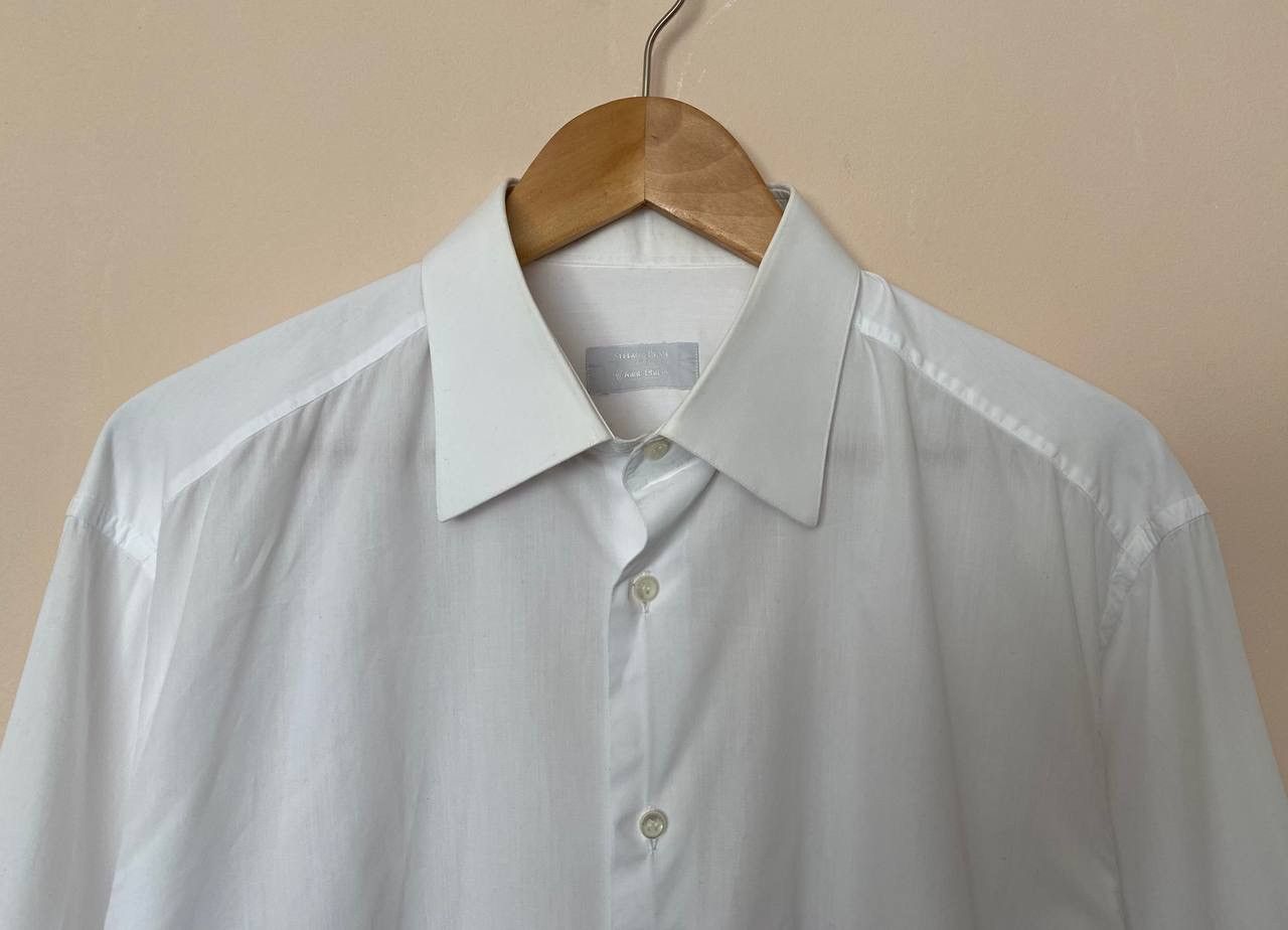 Designer × Stefano Ricci 🤍Stefano Ricci For Saint-Phil White Cotton Shirt Size US L / EU 52-54 / 3 - 2 Thumbnail