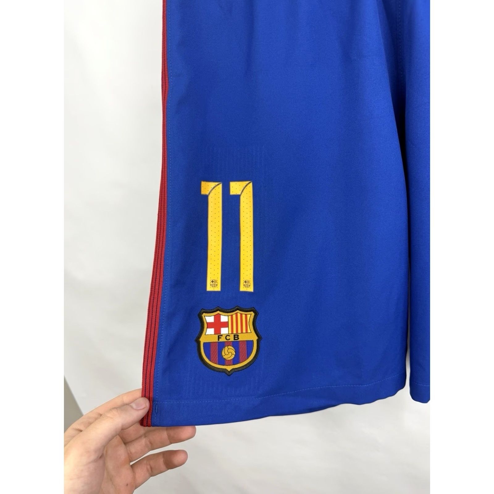 Nike Nike FC Barcelona Neymar Soccer Shorts Retro Blue S Men's Rare 2016 Size US 29 - 3 Thumbnail