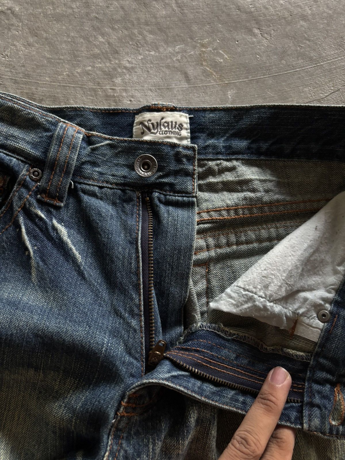 Tornado Mart NYLAUS flare distressed rusty mud wash mudmax style japanese Size US 31 - 4 Thumbnail