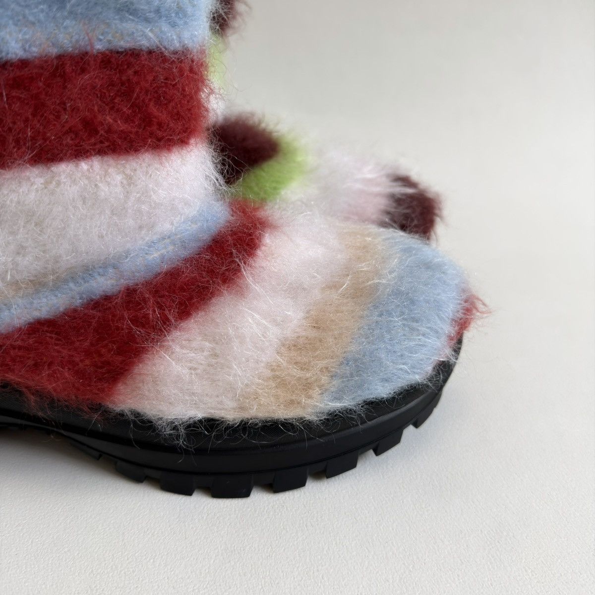 Marni Sample Striped Mohair Engineer Boots Size US 10 / EU 43 - 5 Thumbnail