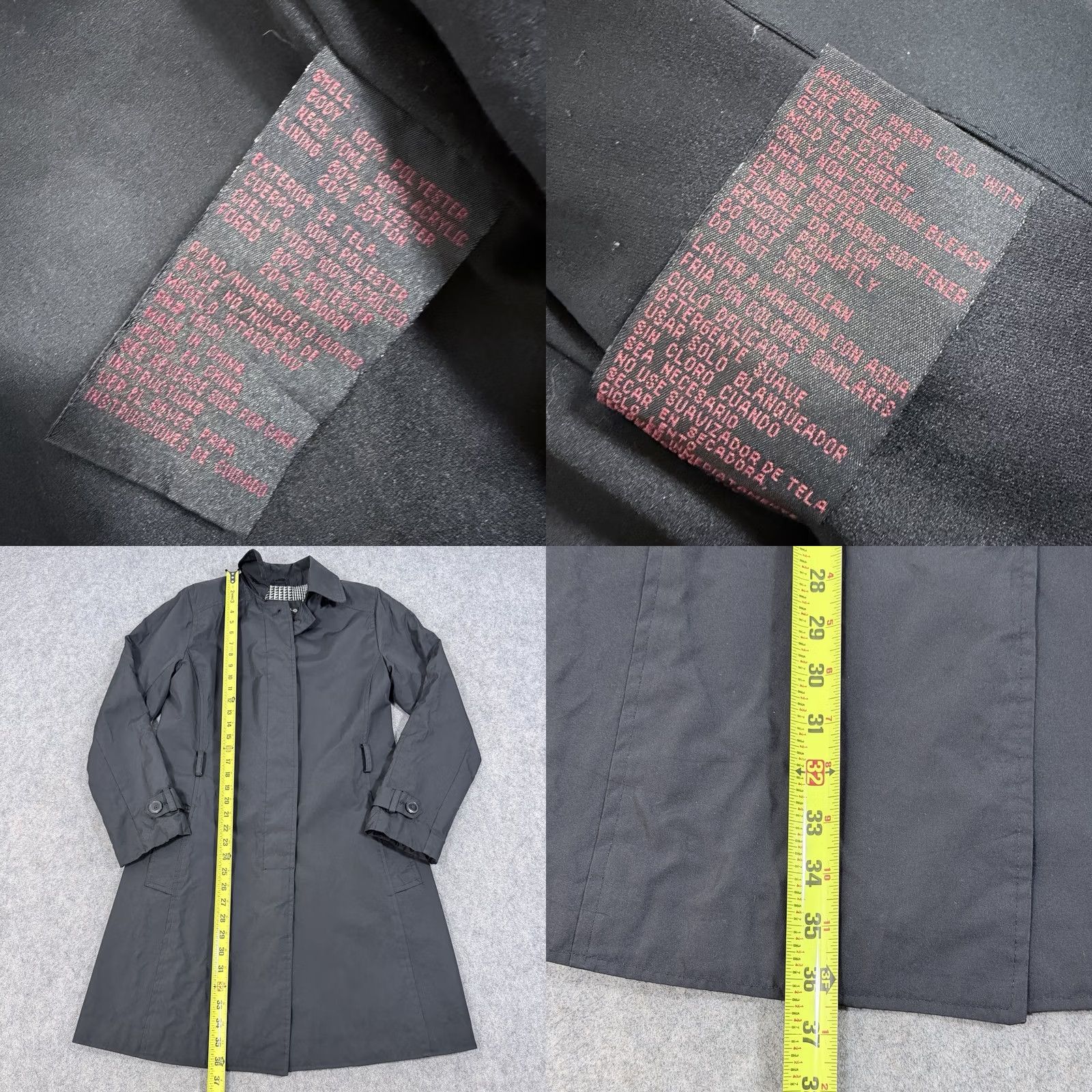 Vintage Weather Tamer Coat Black Women's Size Small Button Front Collar Coat Fit Vintage No Size S / US 4 / IT 40 - 8 Thumbnail