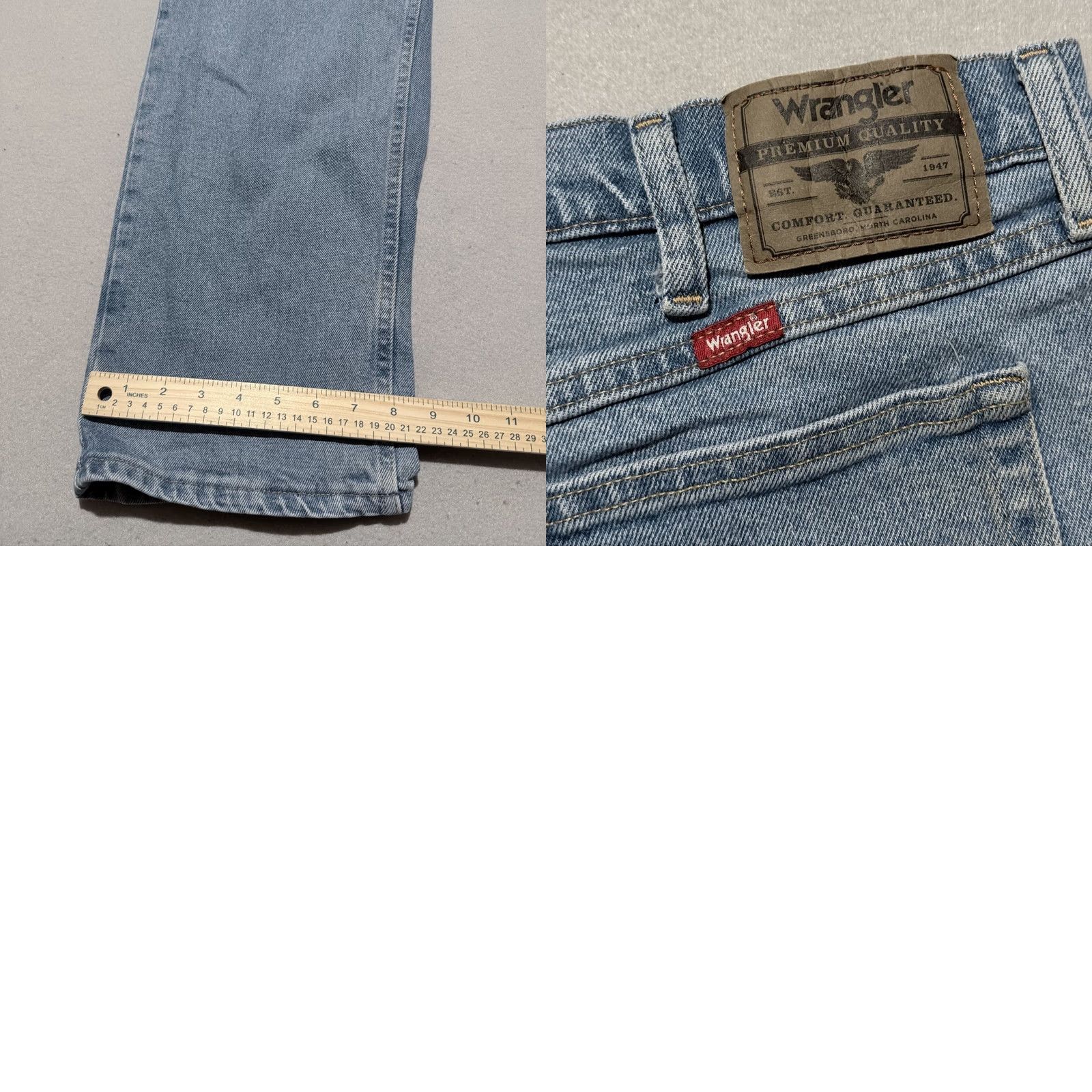 Wrangler Wrangler Jeans Light Wash Denim Comfort Stretch Straight Zip Fly - 38x32 Men Size US 38 / EU 54 - 9 Thumbnail