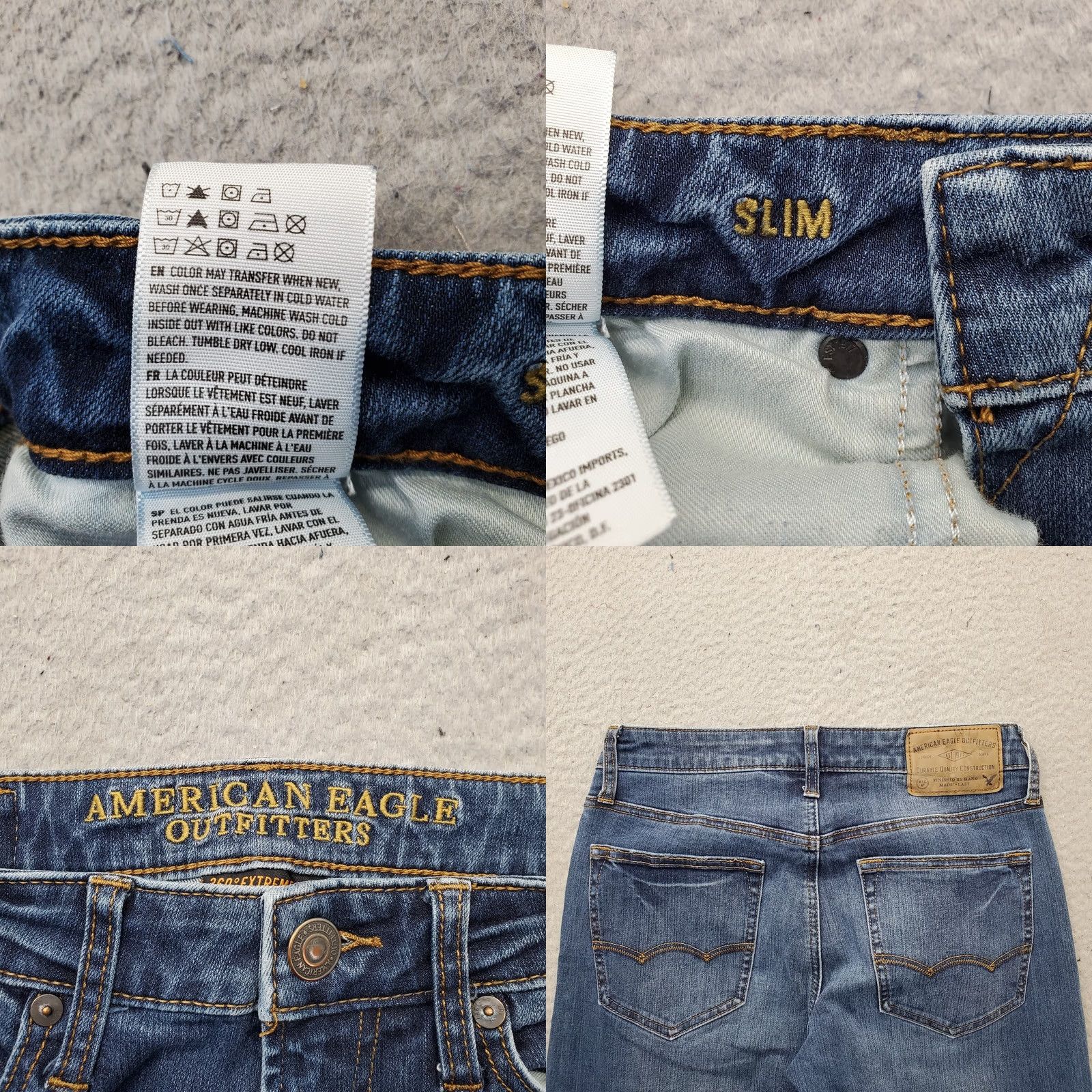 American Eagle Outfitters American Eagle Jeans Mens 28x30 Blue Denim 360 Extreme Flex Slim Fit Skinny Leg Mens Size 28 Blue Denim 360 Extreme Flex Slim Fit Skinny Leg Size US 28 / EU 44 - 8 Thumbnail