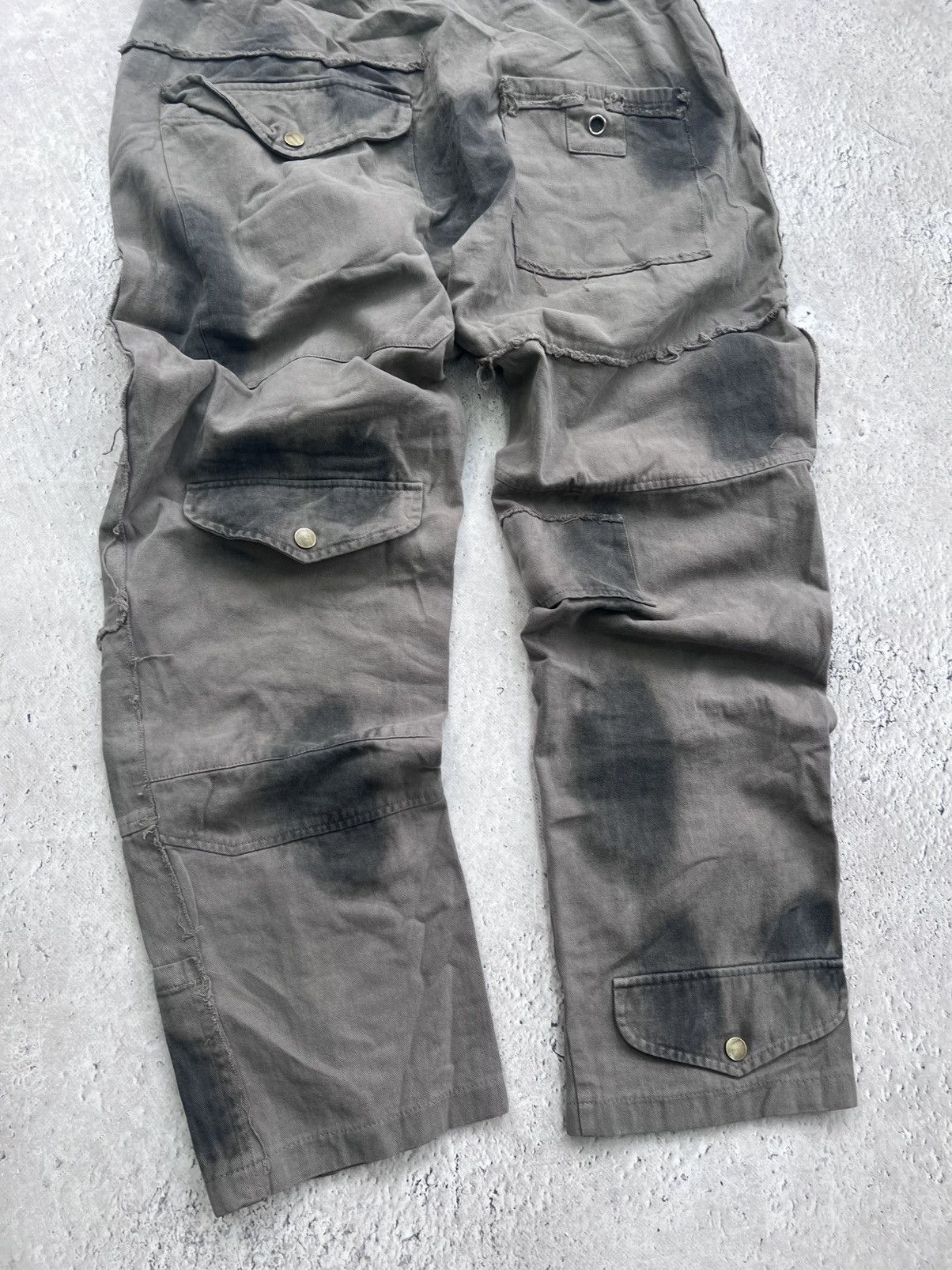 Designer × Japanese Brand × Vintage Utility military loose baggy skate hiphop work cargo pants Size US 32 / EU 48 - 11 Thumbnail