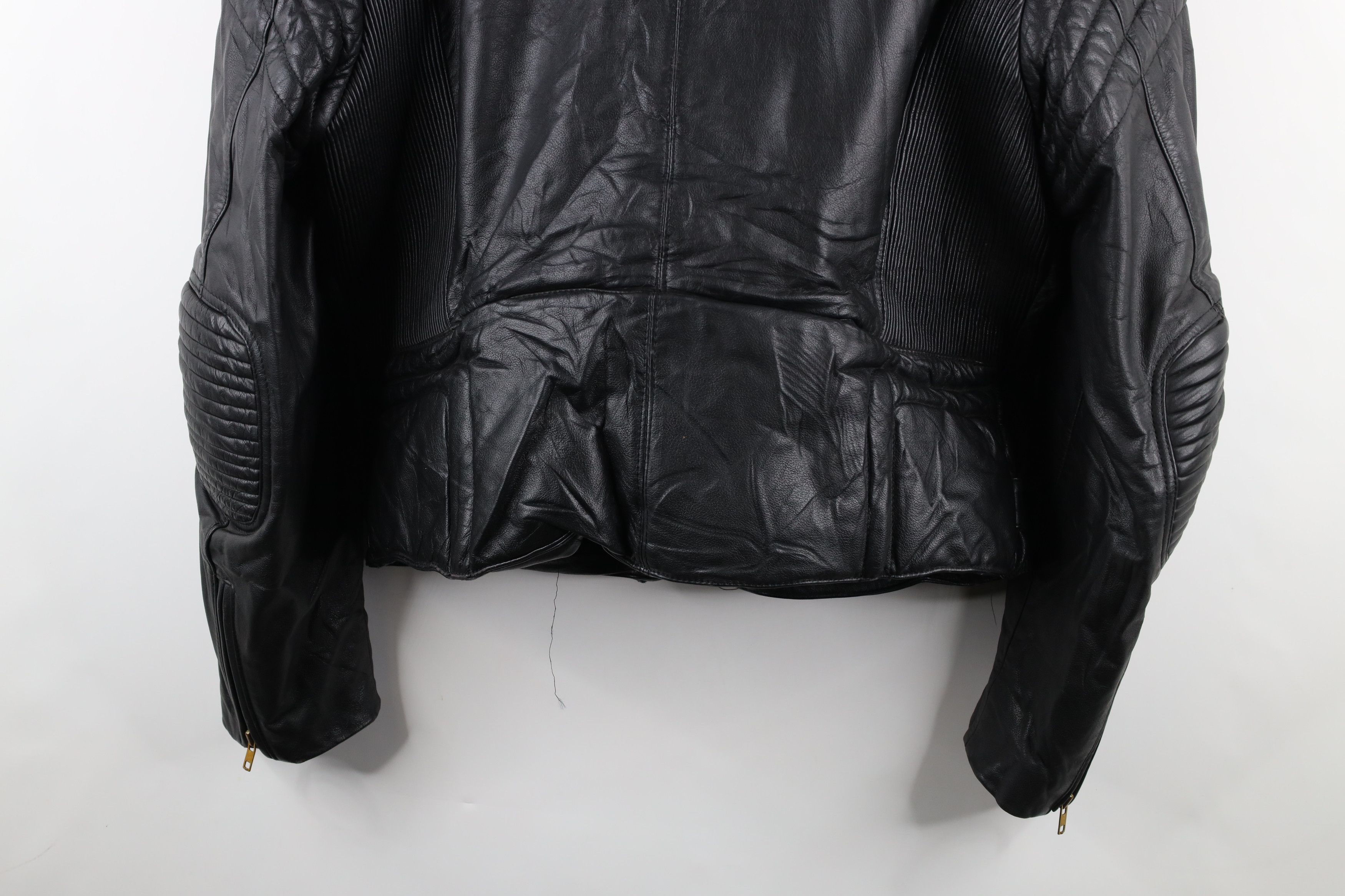 Vintage Vintage 70s Heavyweight Padded Leather Motorcycle Jacket Size US XL / EU 56 / 4 - 21 Thumbnail