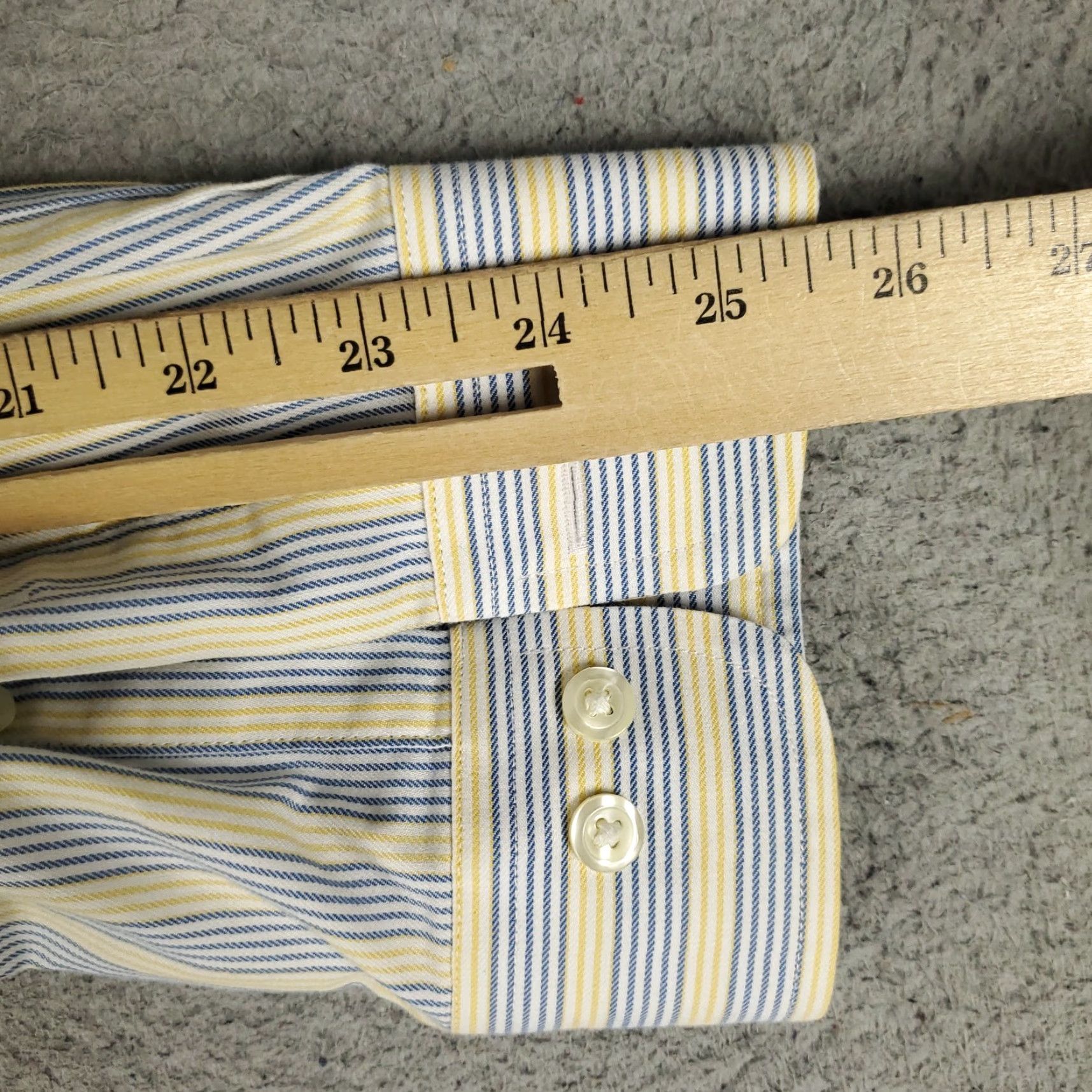 Brooks Brothers Brooks Brothers Shirt Mens 2XL Button-Up Long Sleeve Yellow Striped Blue Cotton Vintage: N/A Size US XXL / EU 58 / 5 - 7 Thumbnail