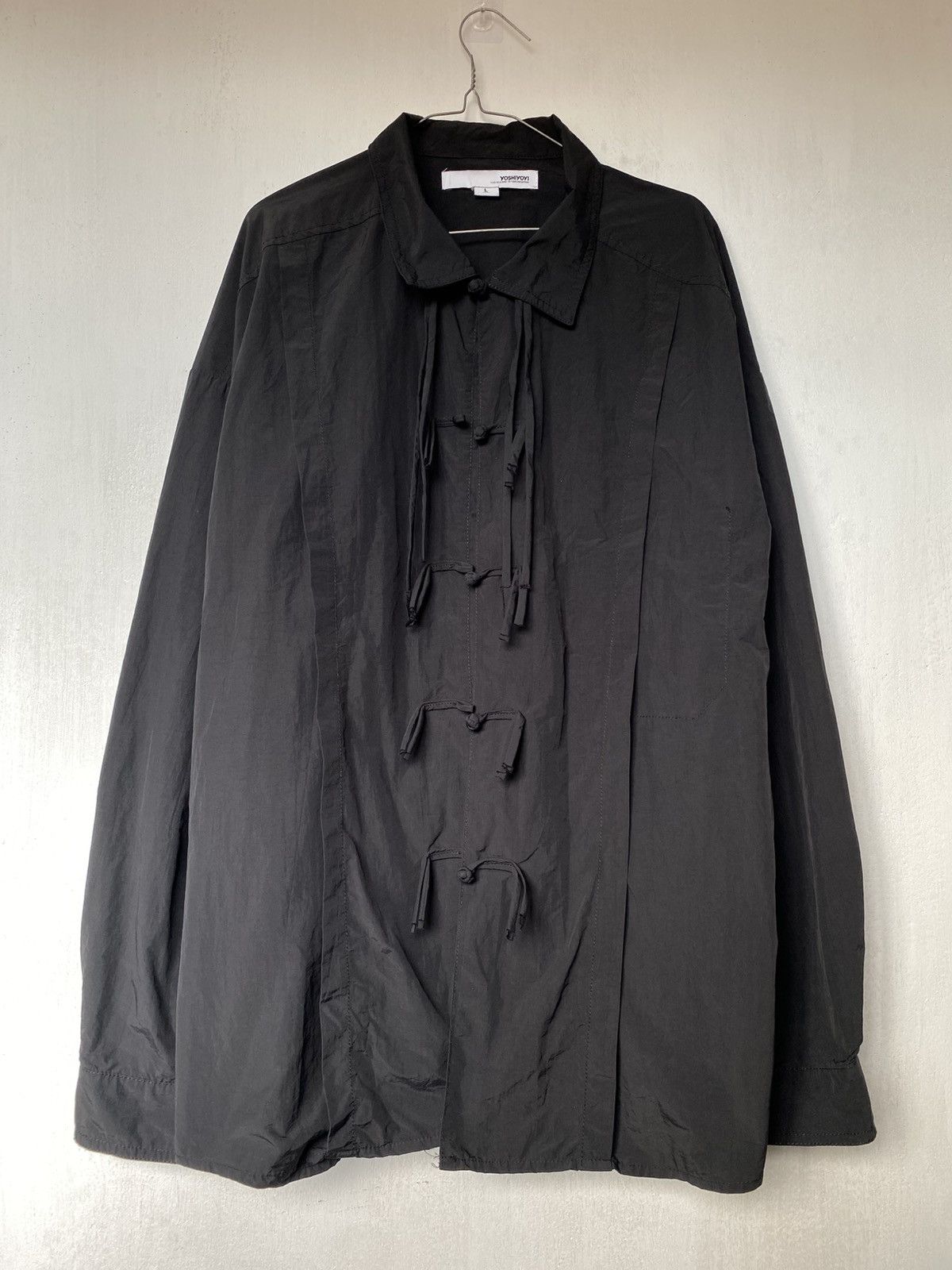 Issey Miyake Yoshiyoyi Nylon Chinese Traditional Style Shirt Size US L / EU 52-54 / 3 - 2 Thumbnail