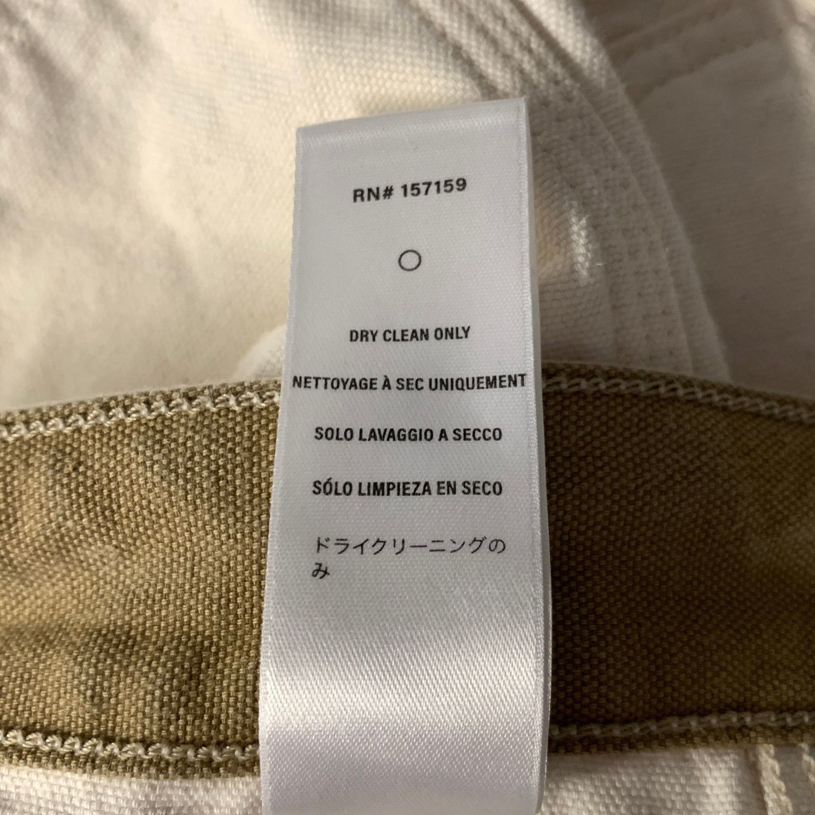 Other THE SEVEN CONTINENTS Size 30 Cream Cotton Carpenter Pants Size US 30 / EU 46 - 7 Thumbnail
