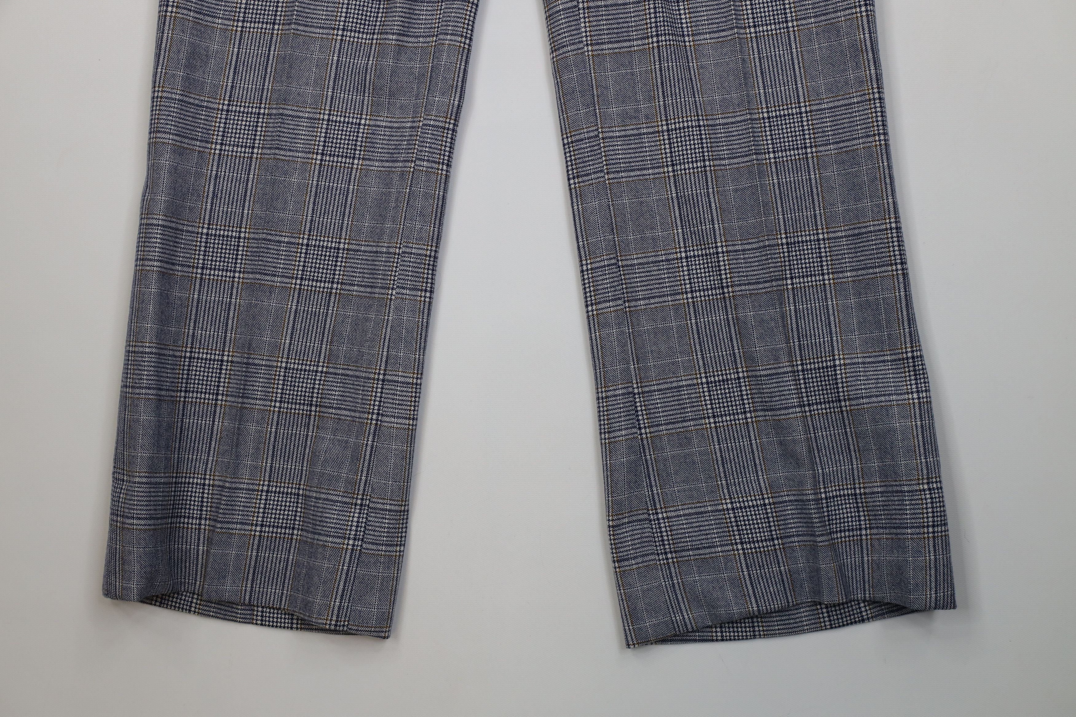 Brioni Vintage 70s Brioni Wide Leg Chino Pants Trousers Plaid Size US 32 / EU 48 - 4 Thumbnail