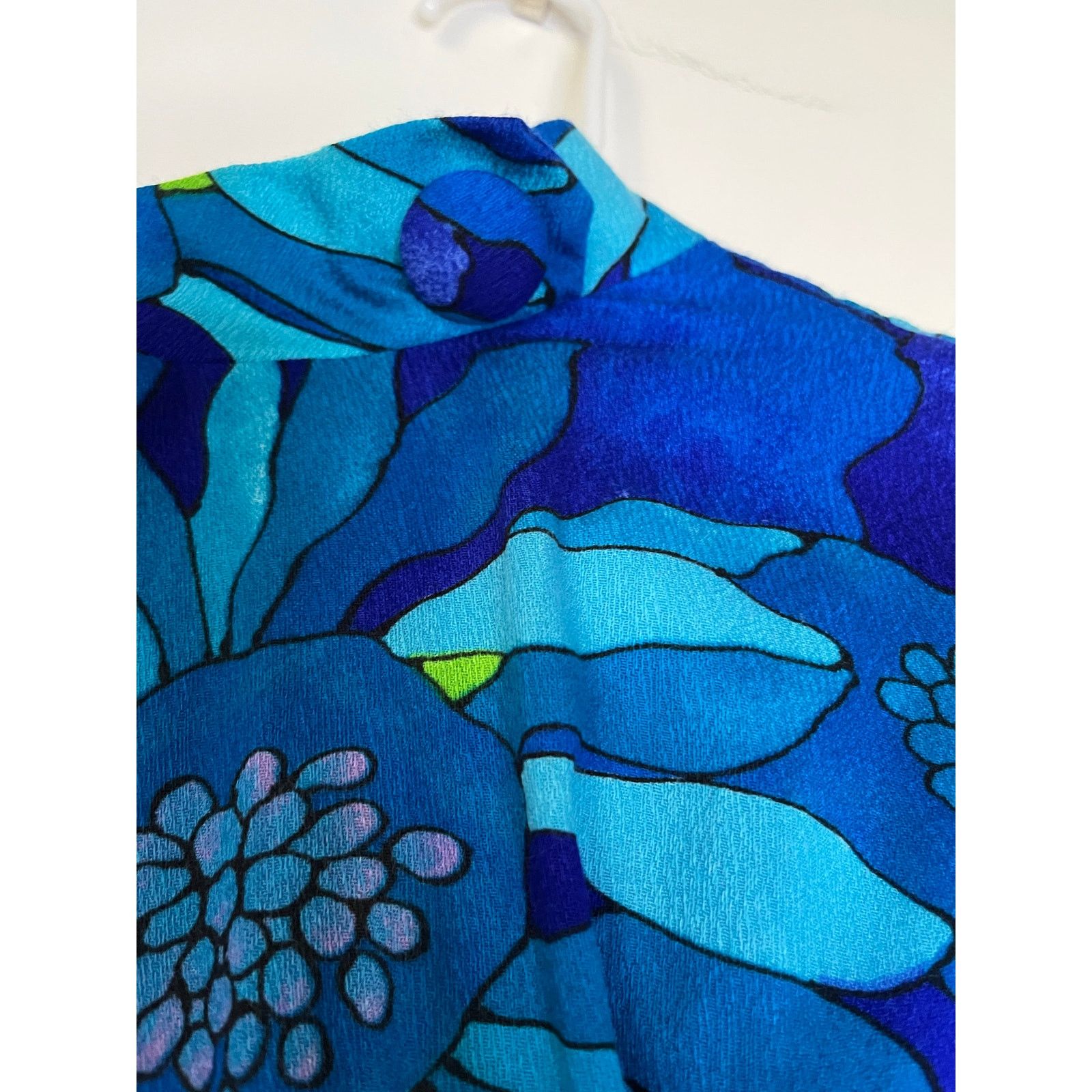 Hilo Hattie Vintage 60’s Hilo Hattie Blue Floral Hawaiian Dress XS Small Size XS / US 0-2 / IT 36-38 - 4 Thumbnail