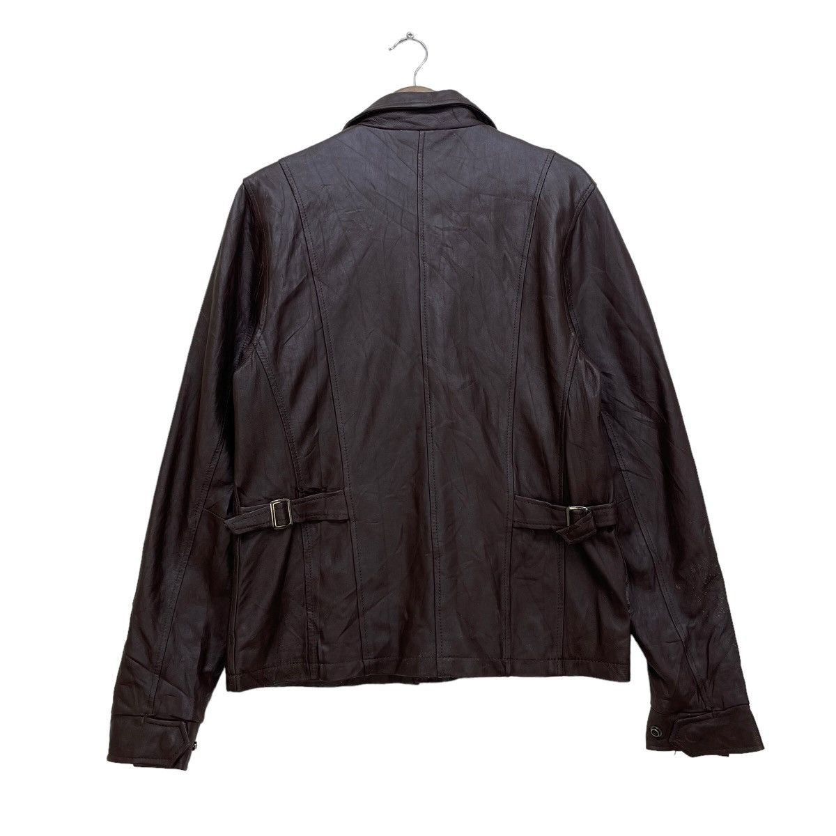 Japanese Brand × Leather Japanese Brand Leather Jacket Zip Ideal Size S / US 4 / IT 40 - 2 Thumbnail