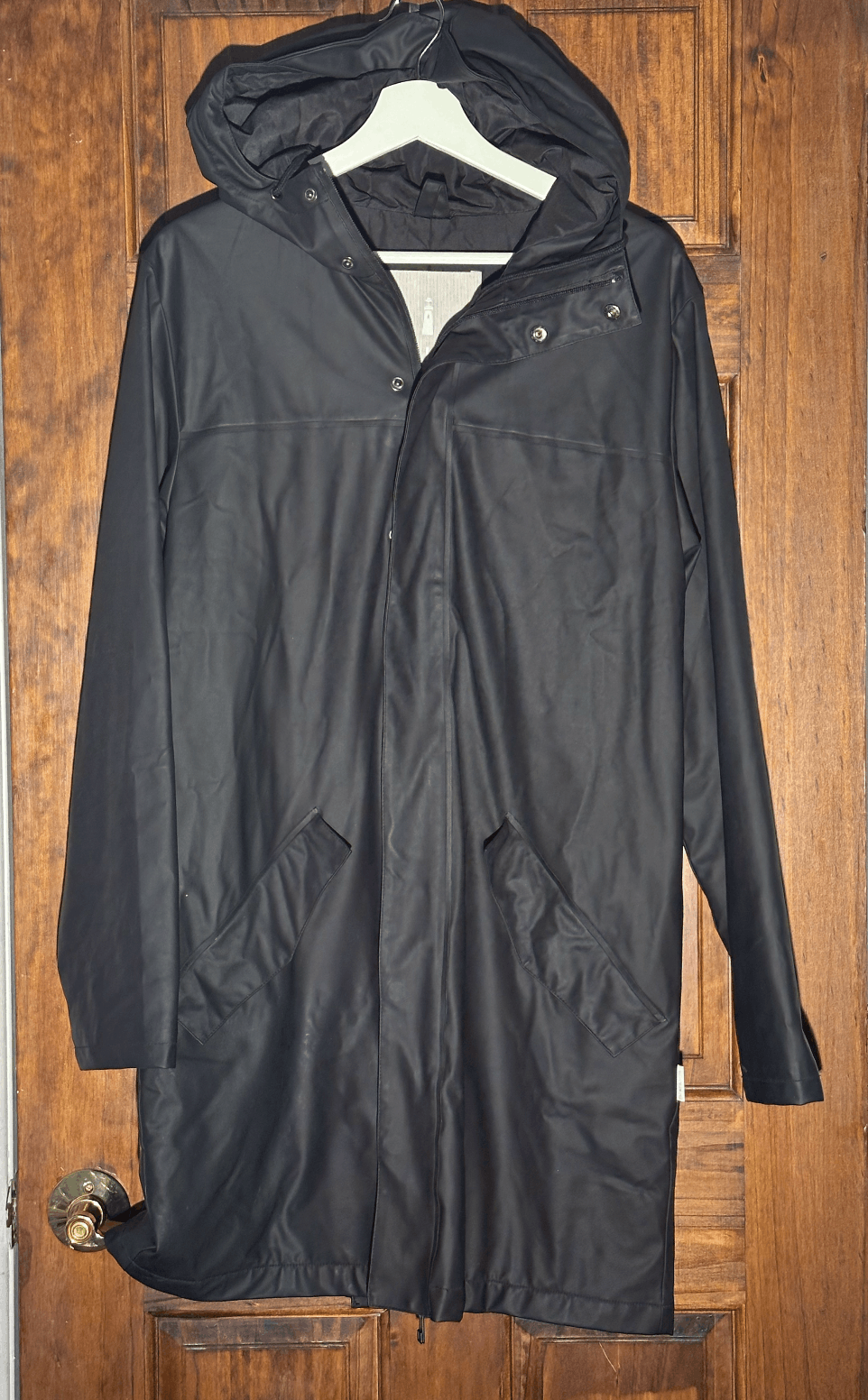 Rains RAINS BLACK RAINCOAT JACKET Size US S / EU 44-46 / 1 - 2 Thumbnail