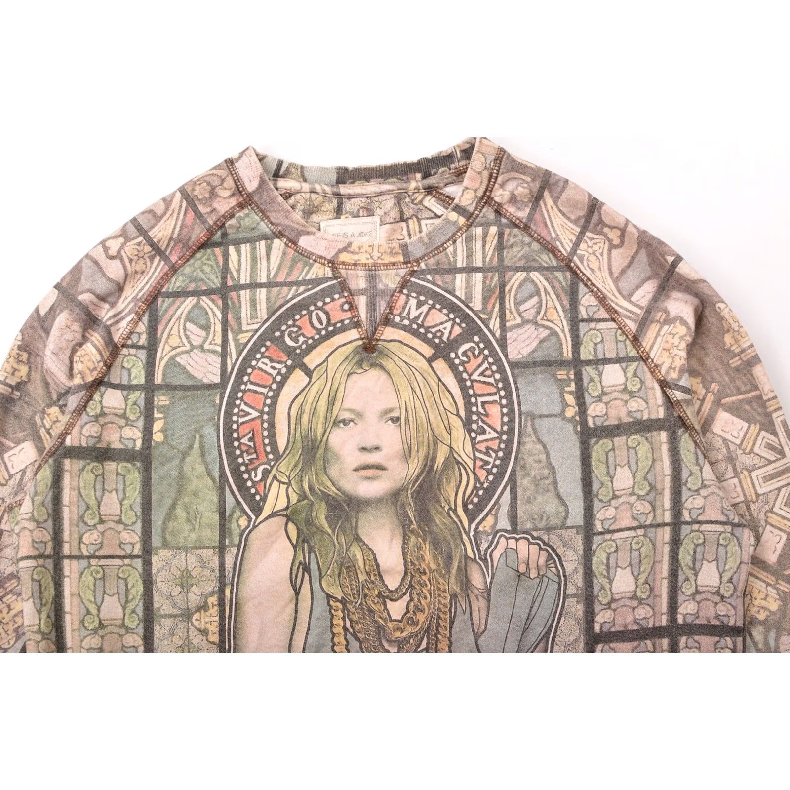 Eleven Paris Eleven Paris Sweatshirt Womens L Fix Rosse SW Fullprint Saint Kate Moss Multicolor Size L / US 10 / IT 46 - 2 Thumbnail