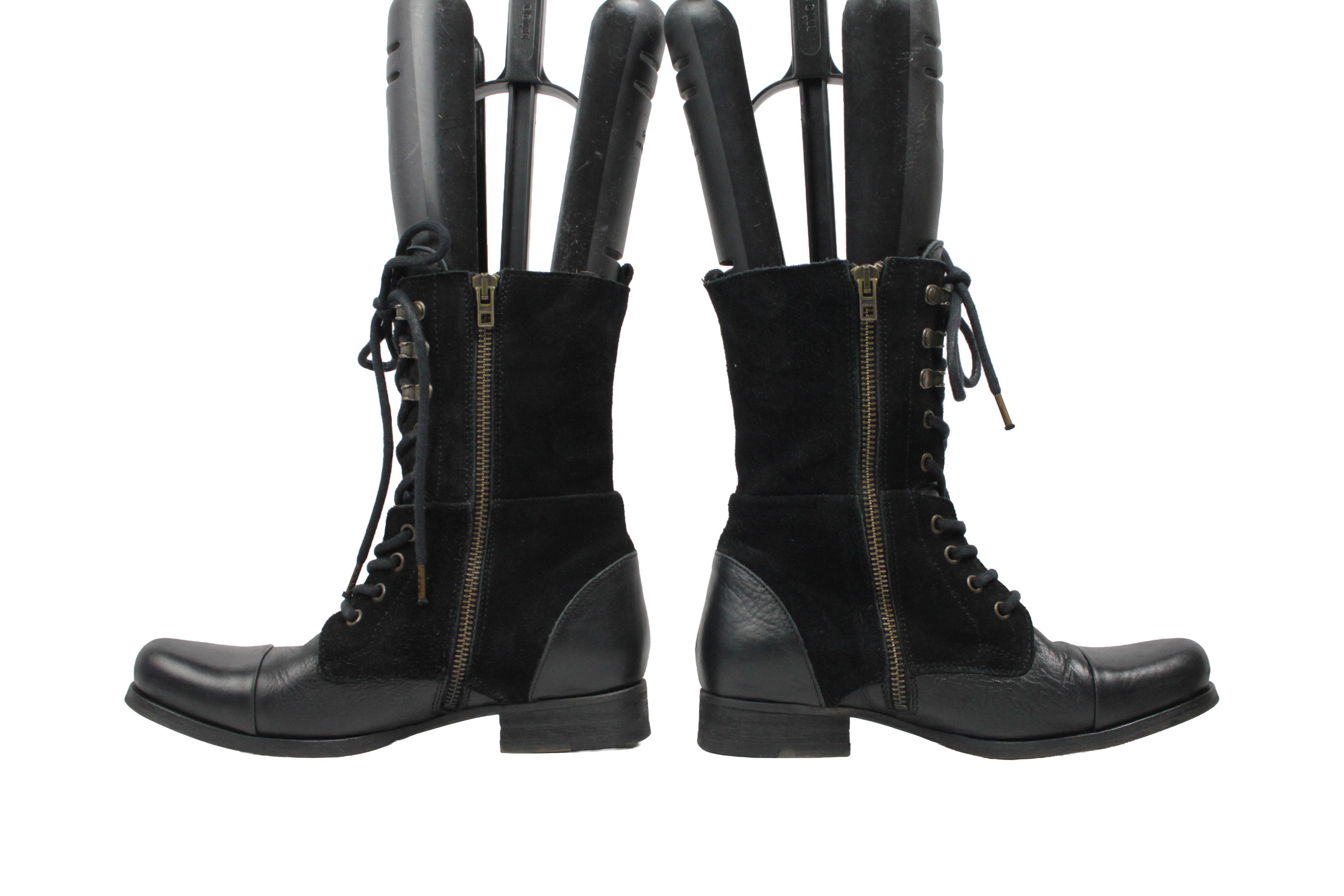 Diesel Avant Garde Combat Biker Side Zip Boots Size US 6 / IT 36 - 8 Thumbnail