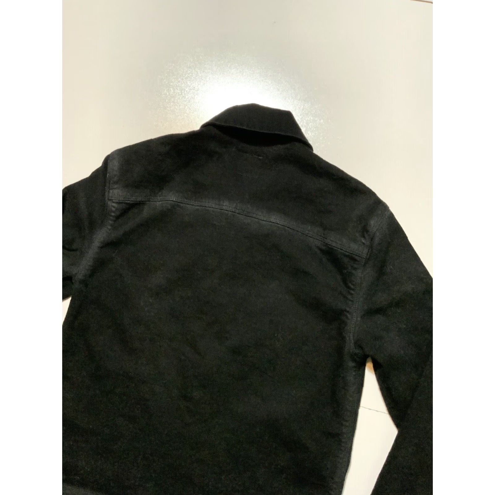 Rta VINTAGE RTA Los Angeles Black Revenge Distress Cross Denim Trucker Jean Jacket XS Men Size US 27 - 6 Thumbnail