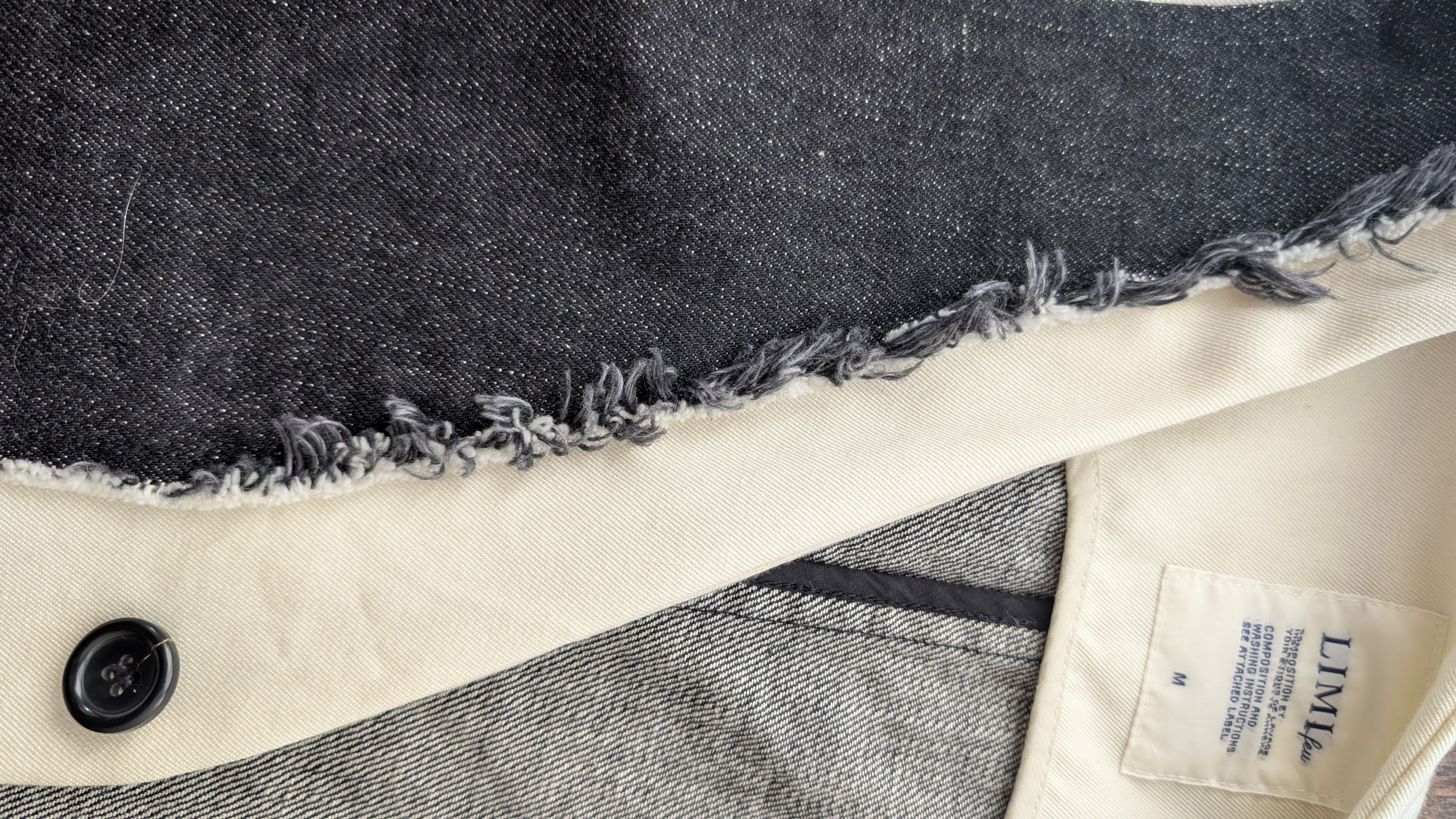 Limi Feu LIMI FEU black and bleached denim/wool vest Size M / US 6-8 / IT 42-44 - 6 Thumbnail