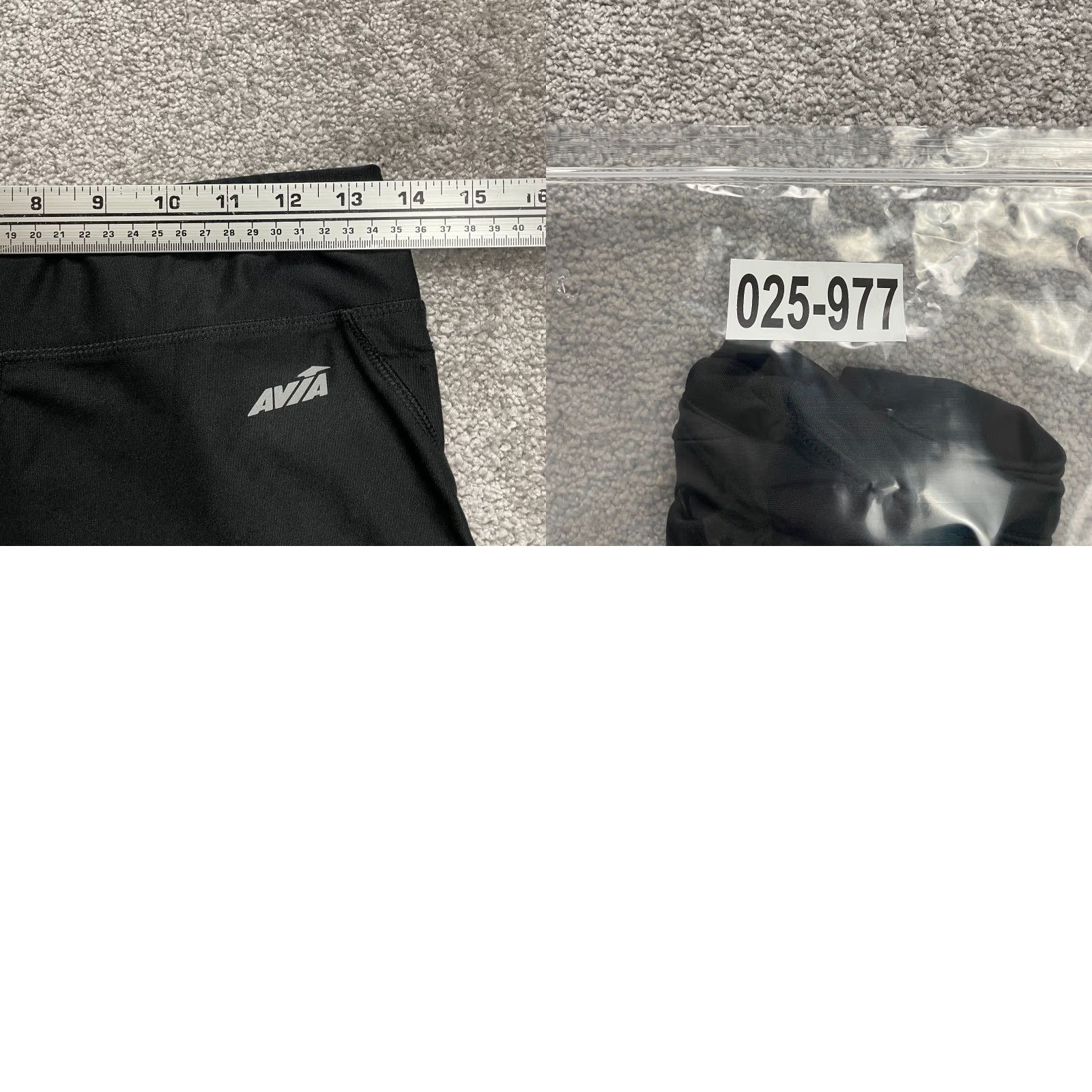 Avia Avia Leggings Womens Small Black Cropped Athletic Yoga Active 27x20 Size 28" / US 6 / IT 42 - 8 Thumbnail