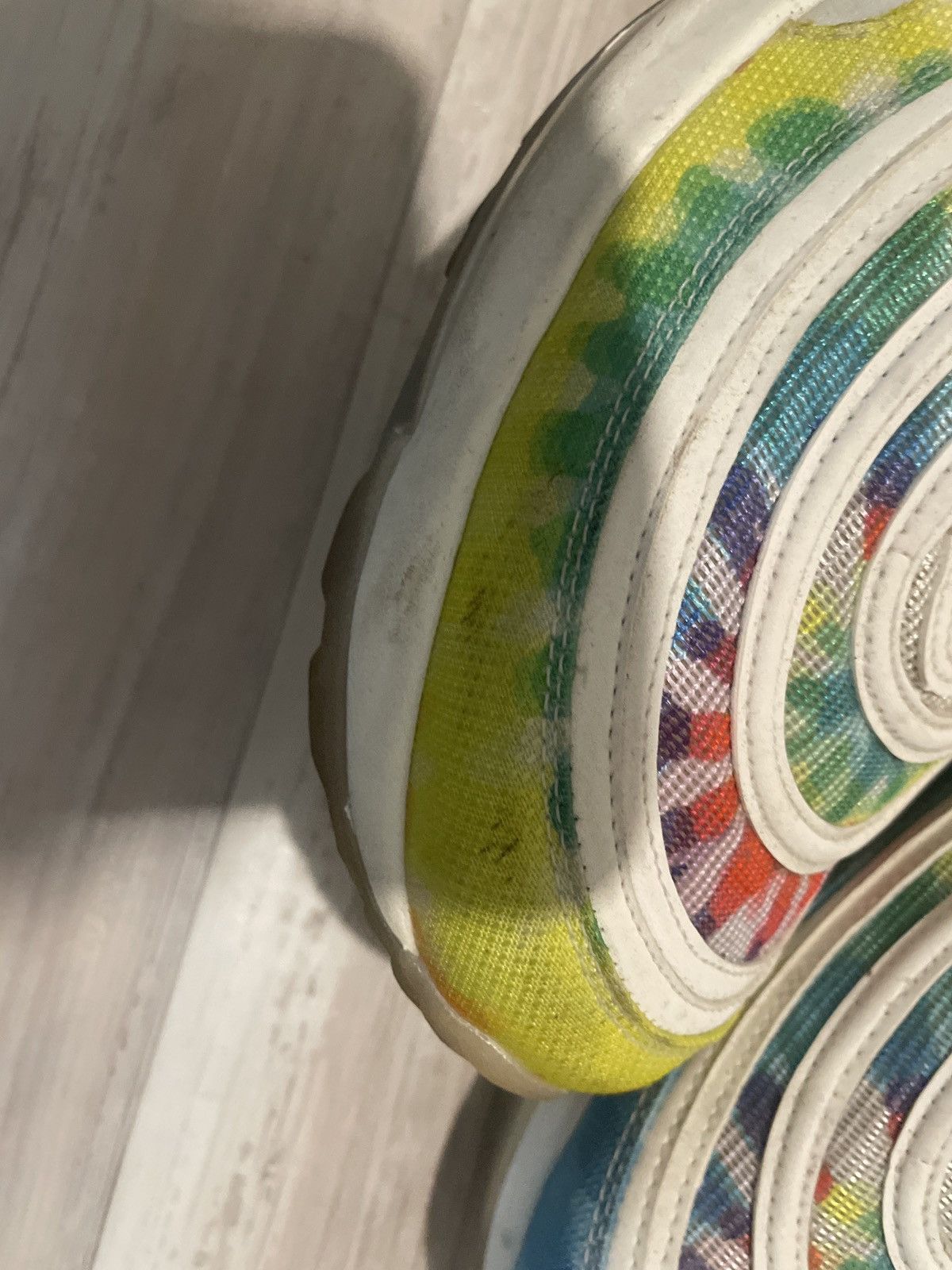 Nike Air max 97 tie die golf shoe Size US 12.5 / EU 45-46 - 3 Thumbnail