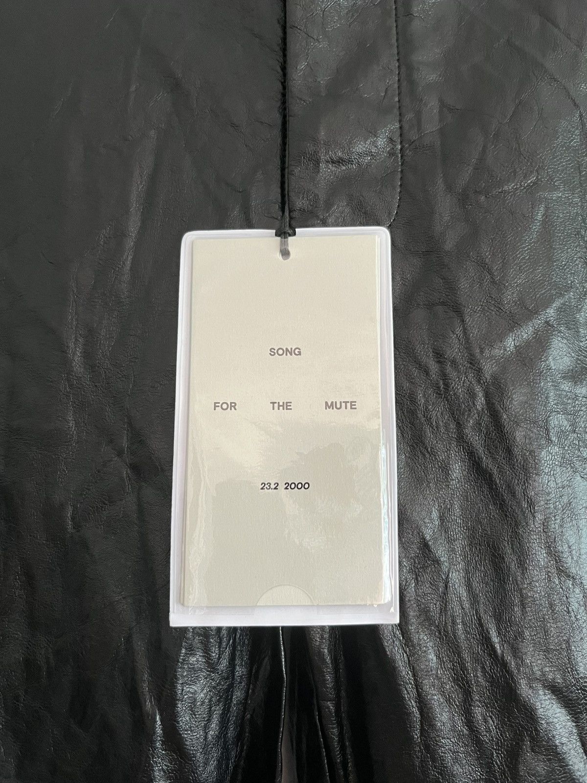 Song For The Mute FW23 Song For The Mute Crinkled Faux Leather Cigarette Pants Size US 32 / EU 48 - 11 Thumbnail