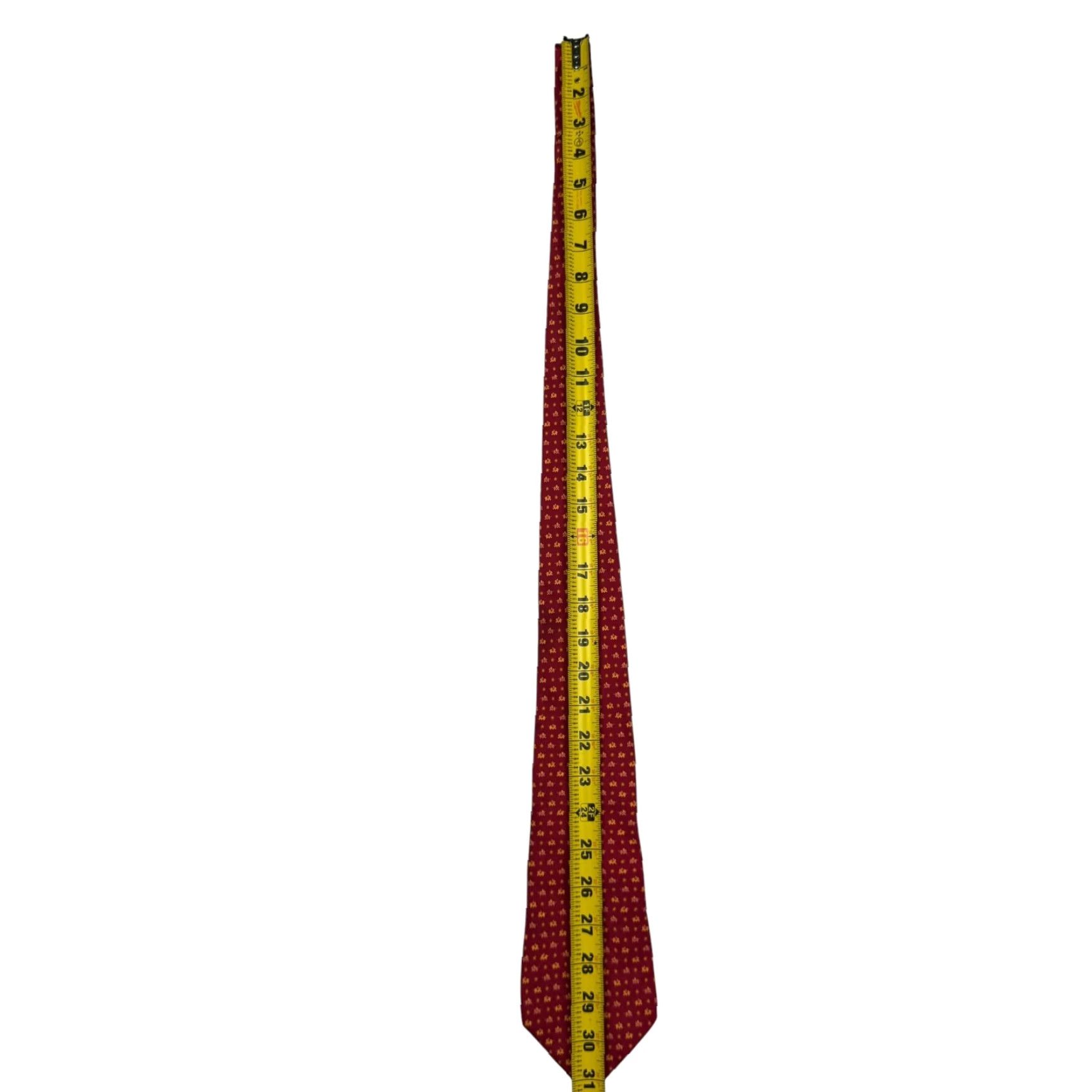 Salvatore Ferragamo Salvatore Ferragamo Tie Men 100% Silk Red Elephants Italy Vintage No Size ONE SIZE - 7 Thumbnail