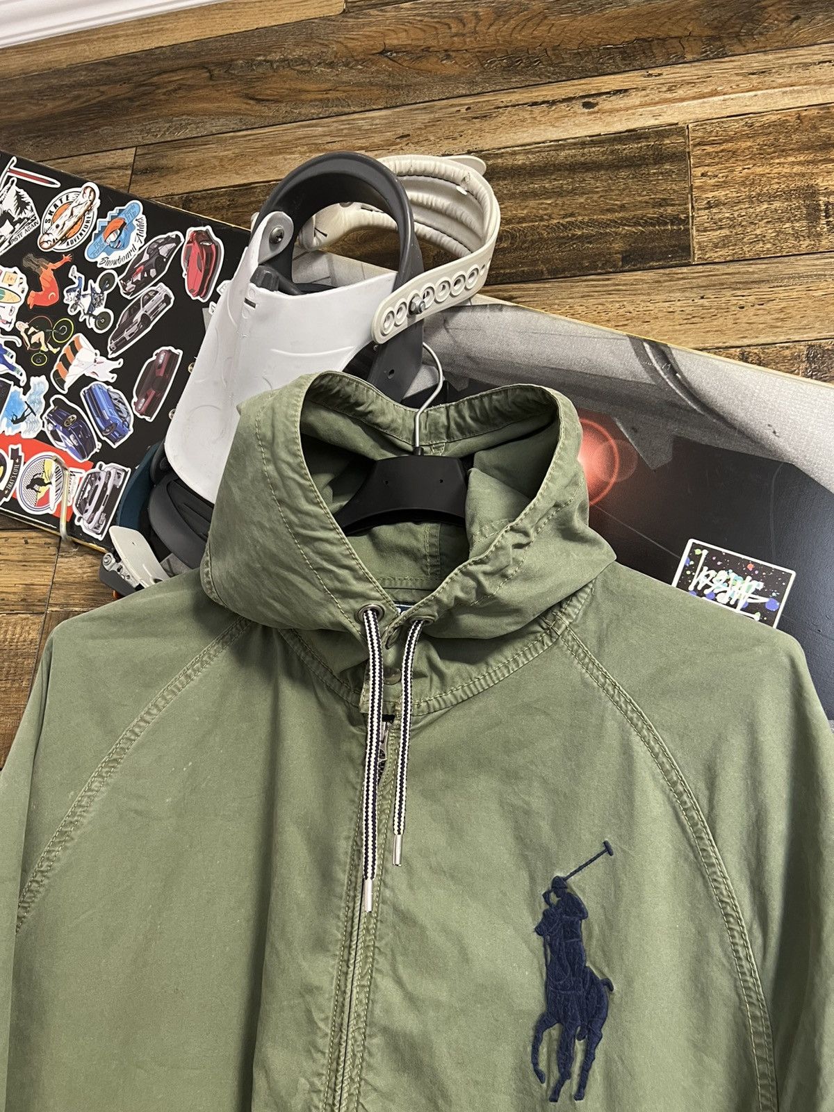 Polo Ralph Lauren × Vintage POLO RALPH LAUREN Military Jacket Green Big Pony Cotton Size US XL / EU 56 / 4 - 3 Thumbnail