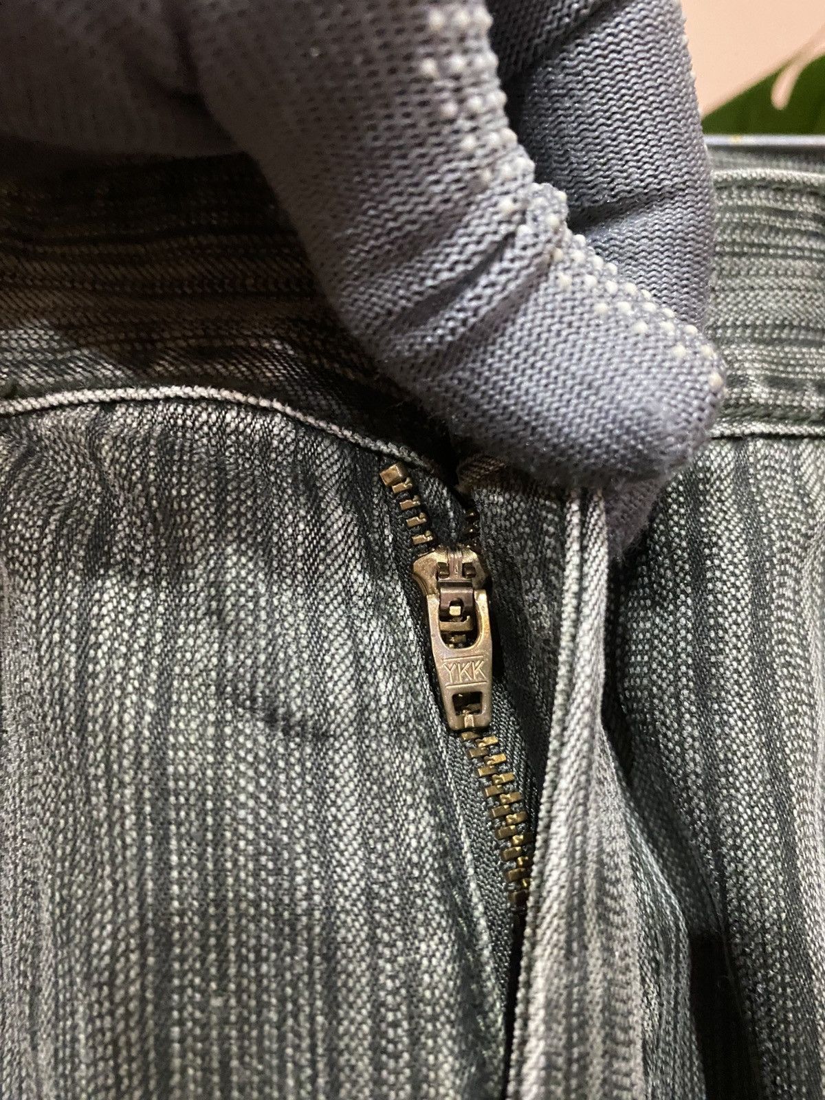Japanese Brand Memory Special Japanese Grey Pinstripe Workwear Trousers Size US 30 / EU 46 - 8 Thumbnail