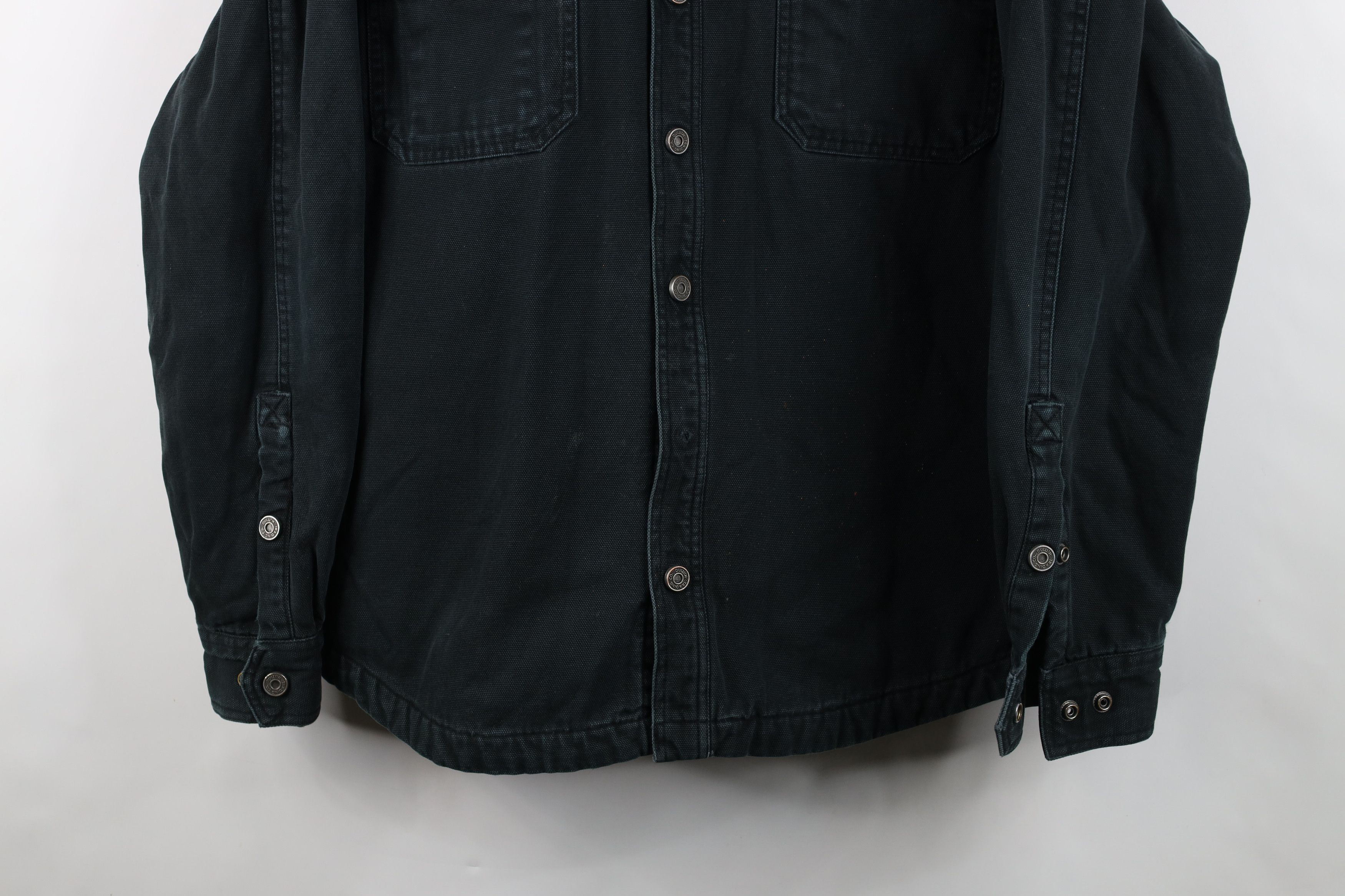 Duluth Trading Company Duluth Trading Co Fleece Lined Canvas Shirt Jacket Black Size US L / EU 52-54 / 3 - 3 Thumbnail