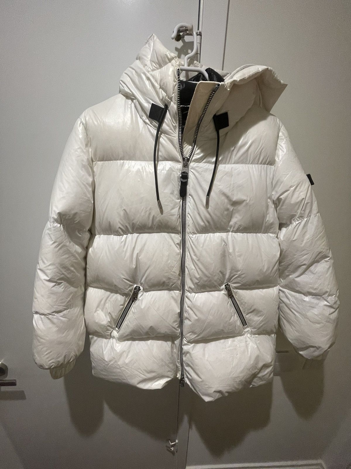 image of Mackage Puffer Jacket in White, Women's (Size Large)