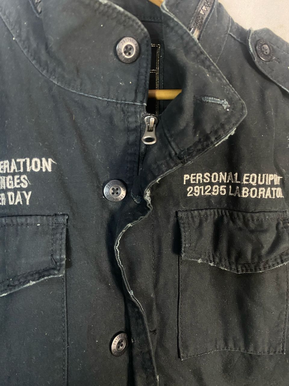 Japanese Brand 291295 labo military fashion zipper jacket Size US S / EU 44-46 / 1 - 6 Thumbnail