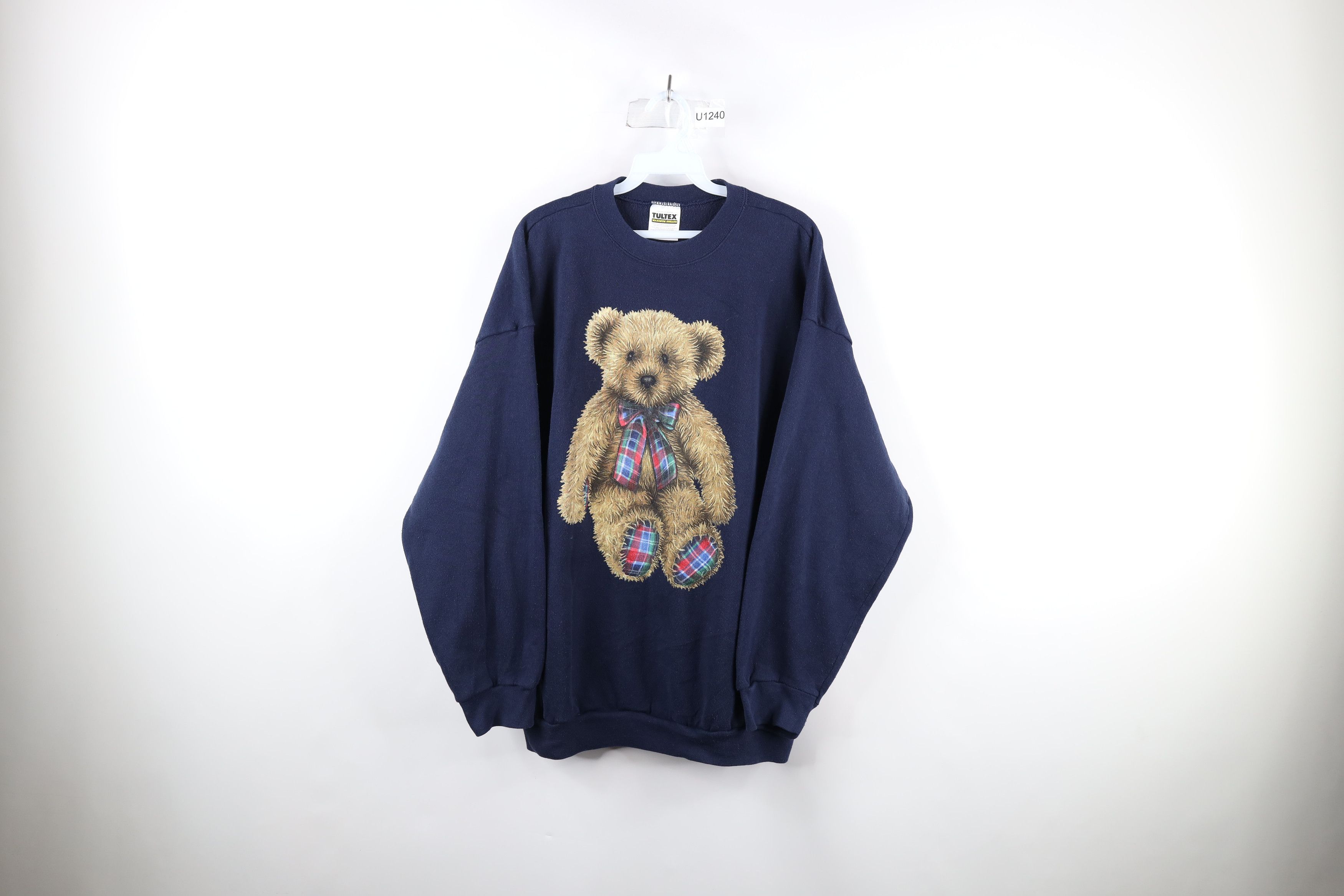 Vintage 90s Country Primitive Teddy Bear Crewneck Sweatshirt - Main Image