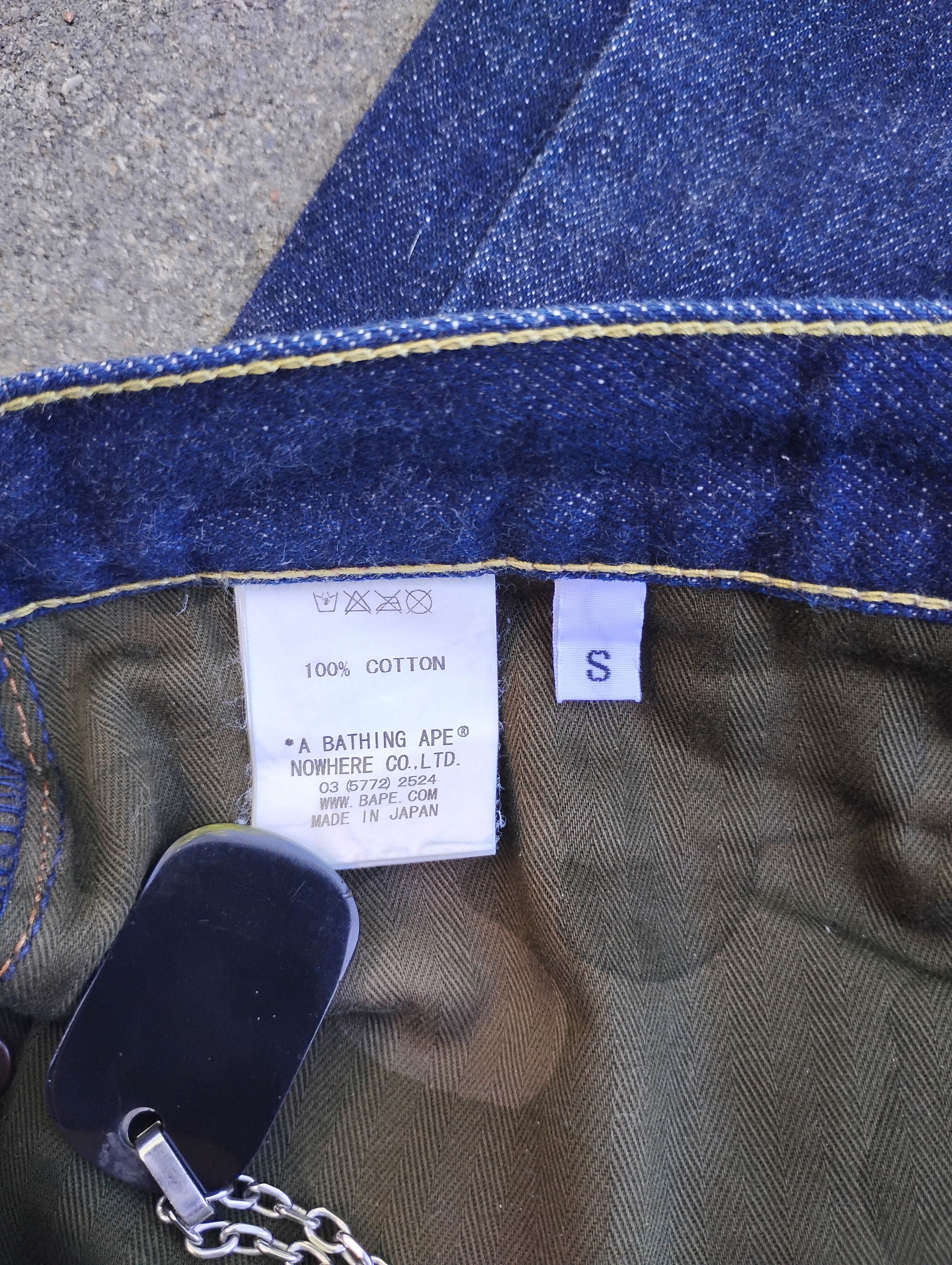 Bape BAPE champion script selvedge jeans Size US 31 - 5 Thumbnail